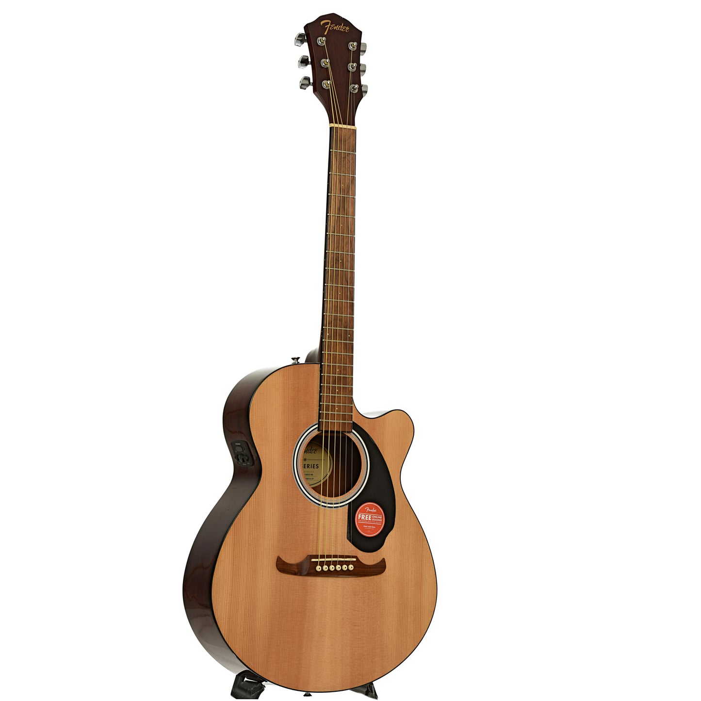 Full  front and side of Fender FA-135CE Acoustic-Electric Guitar