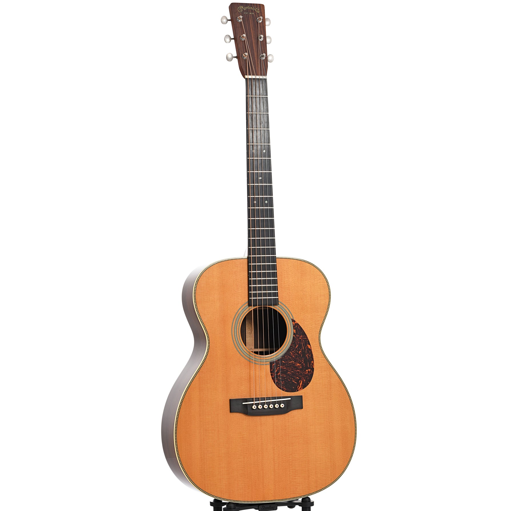 Full front and side of  Martin OM-28V Acoustic Guitar (2001)