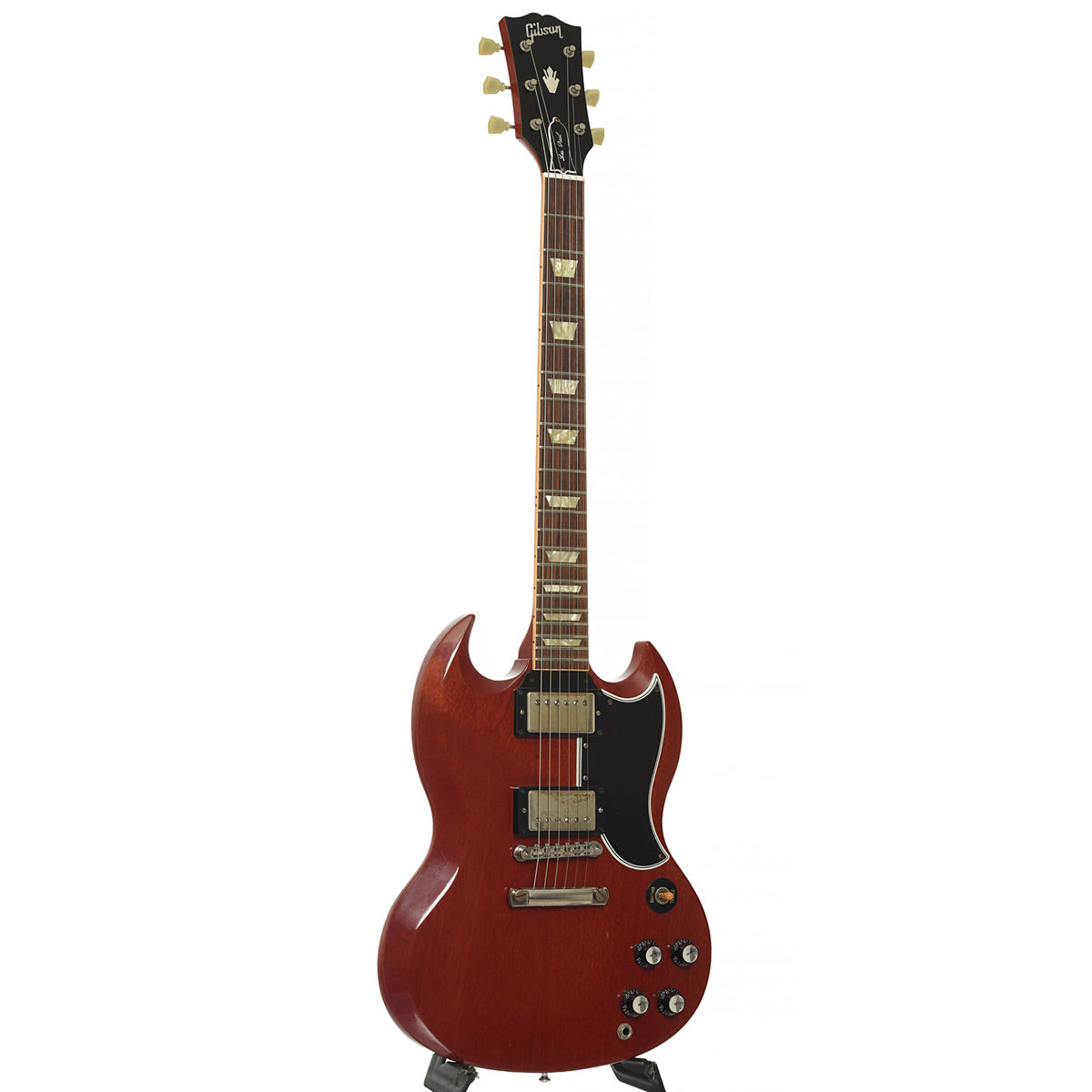 Full front and side of Gibson Custom 1961 Les Paul SG Standard VOS Electric Guitar 