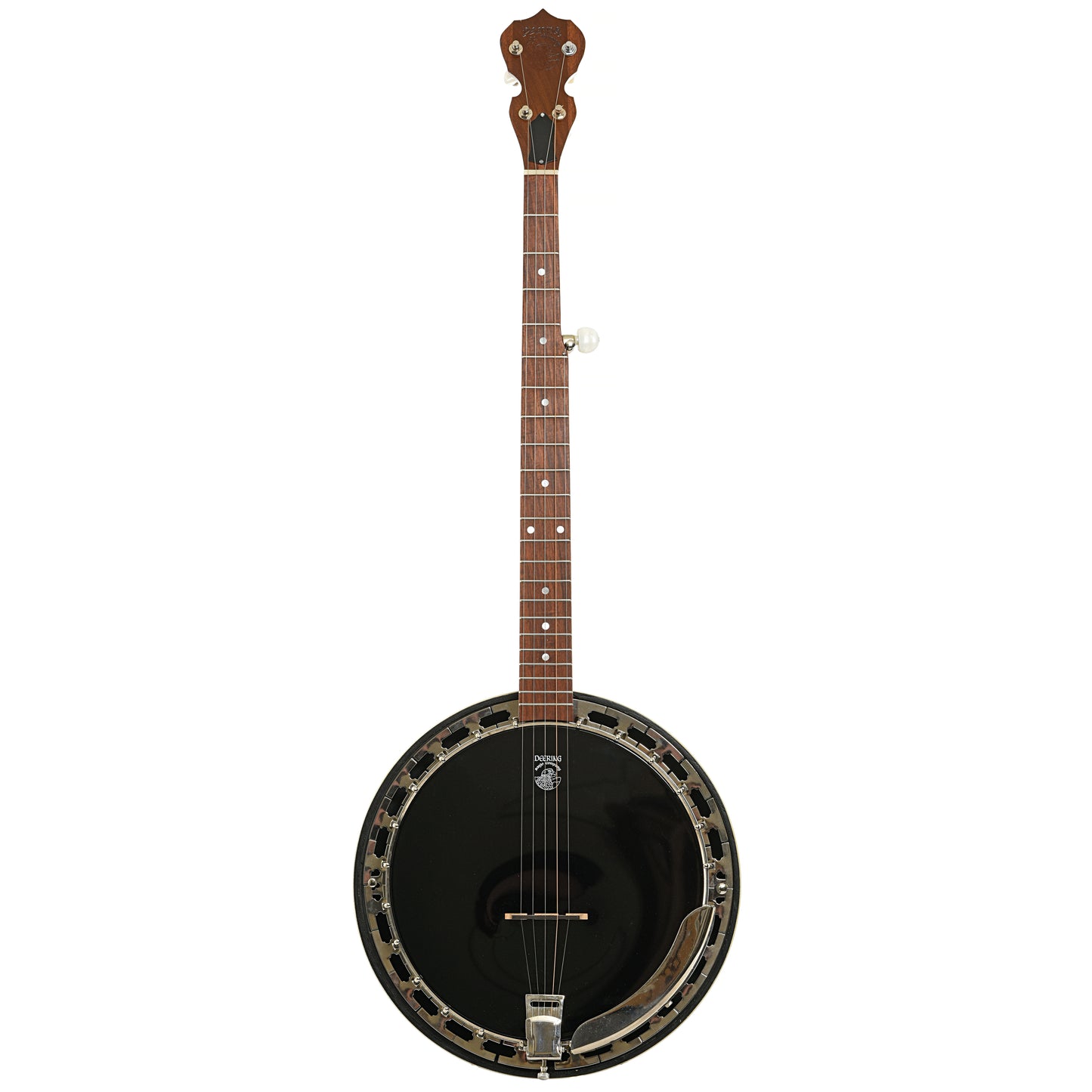 Full front of Deering Basic Resonator Banjo LH 