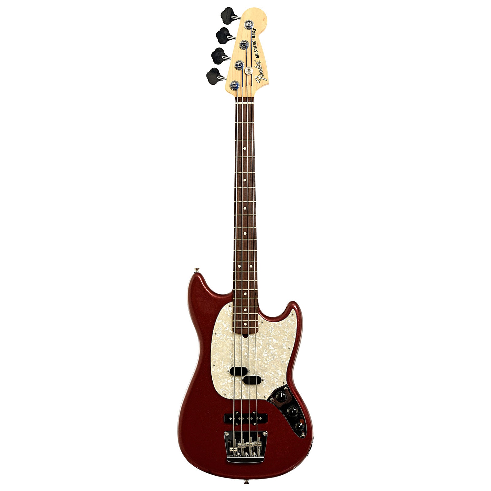 Full front of Fender American Performer Mustang Electric Bass 