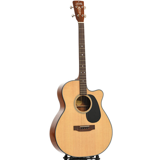 Full front and side of Blueridge Contemporary Series BR-40TCE Tenor Cutaway Acoustic / Electric Guitar