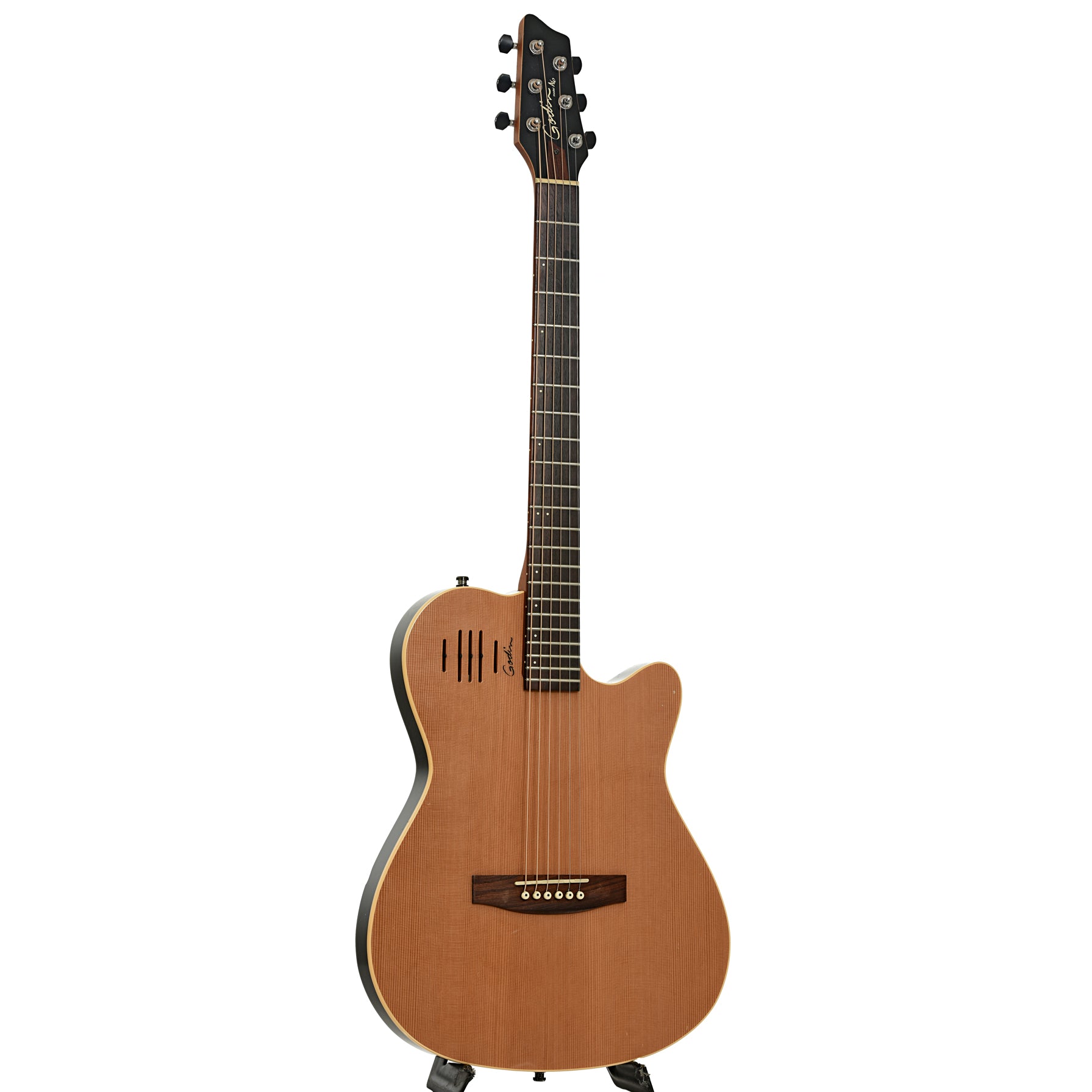 Full front and side of Godin A6 Acoustic-Electric Guitar 
