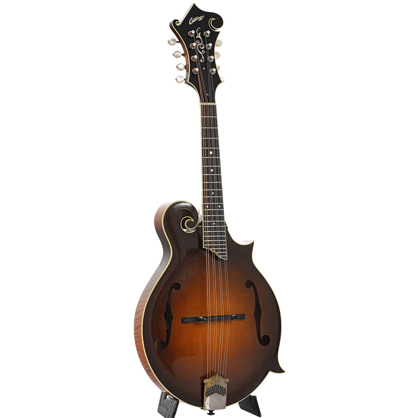 Full front  and side of Collings MF5-V F-Style Mandolin (2006)