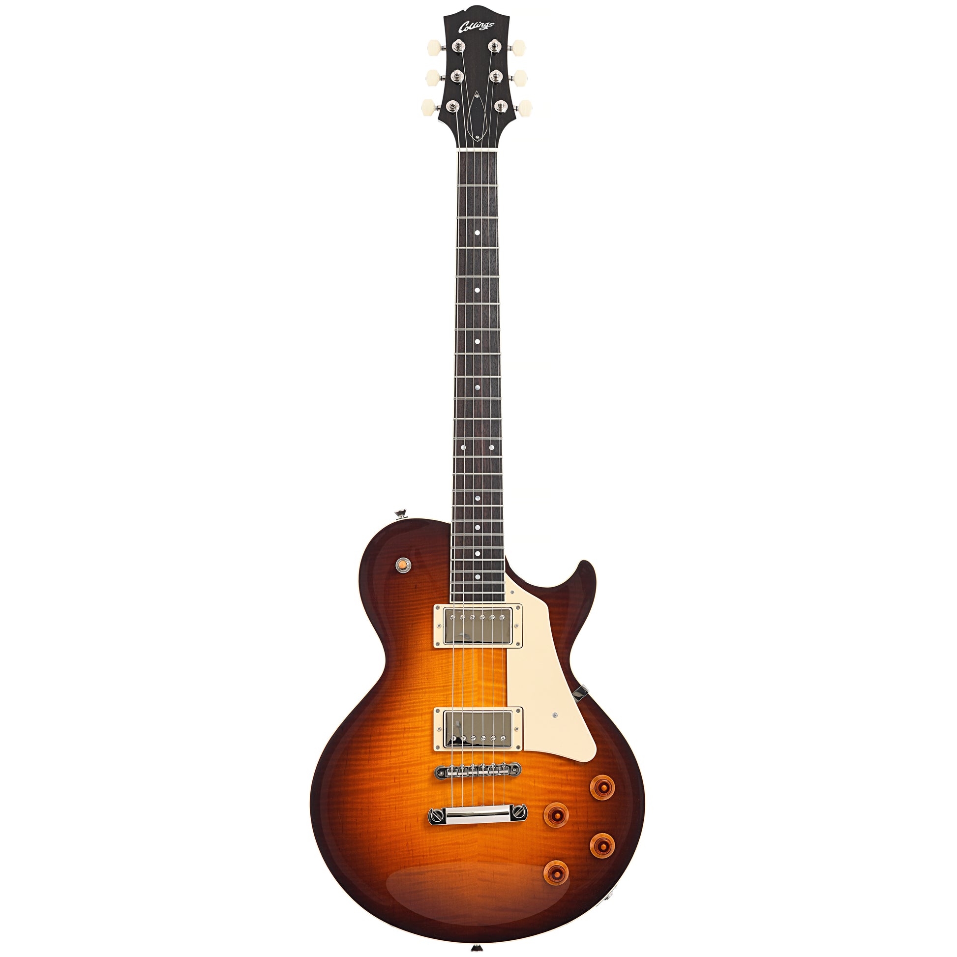 Full front of Collings CL Electric Guitar, Tobacco Sunburst