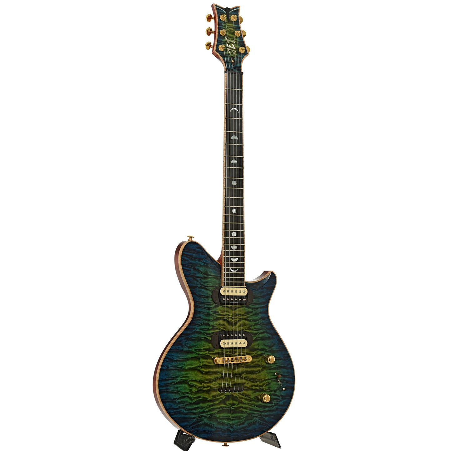 Full front and side of Jet Earlewood Electric Guitar 
