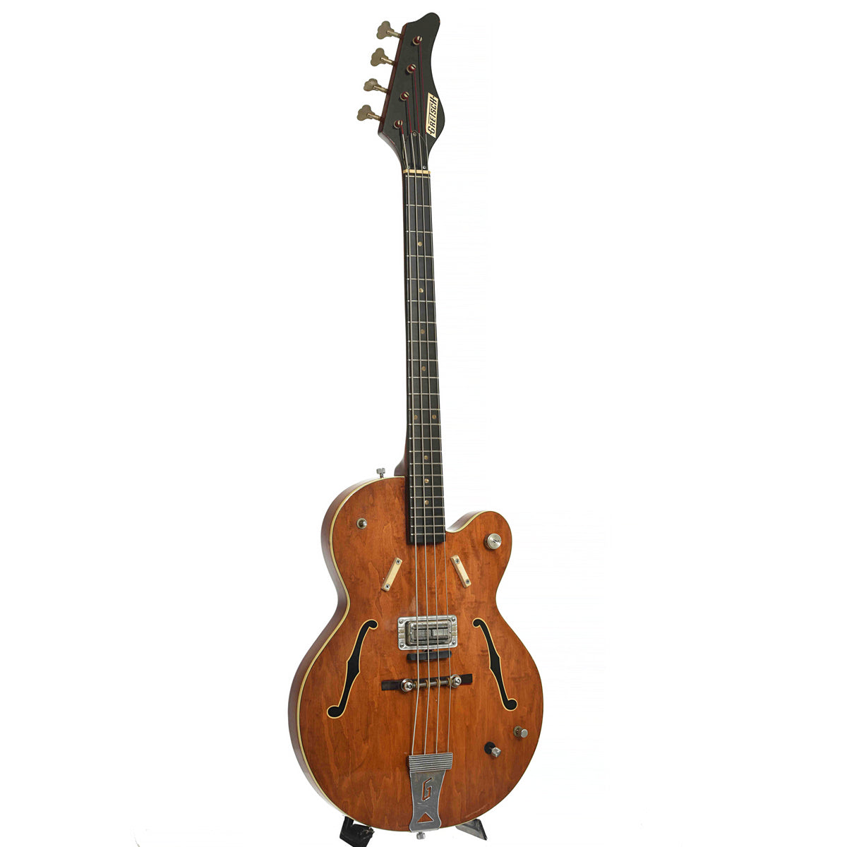 Full Front & Side of Gretsch 6071 Hollowbody Electric Bass