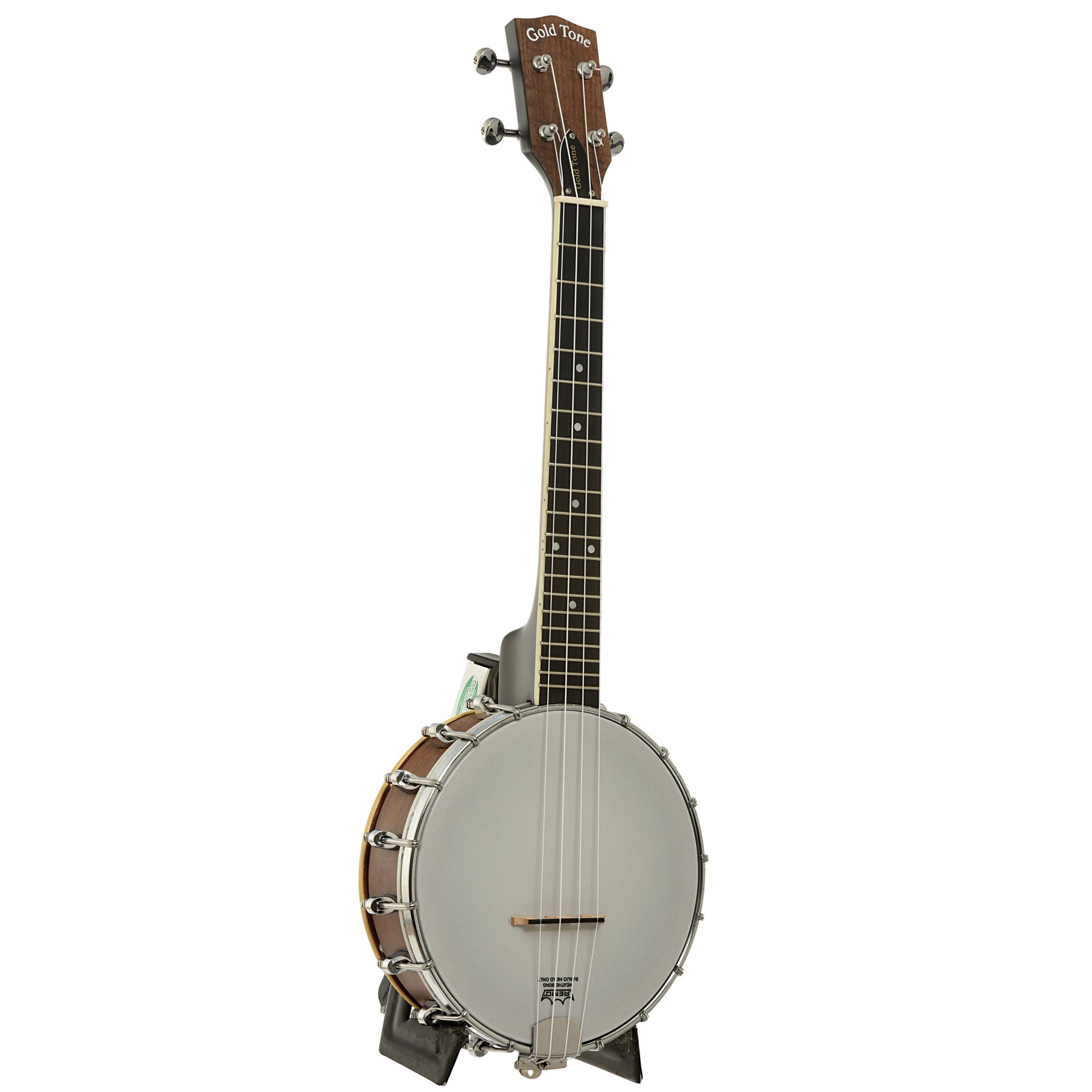 Full front and side of Gold Tone Tenor Banjo-Ukulele