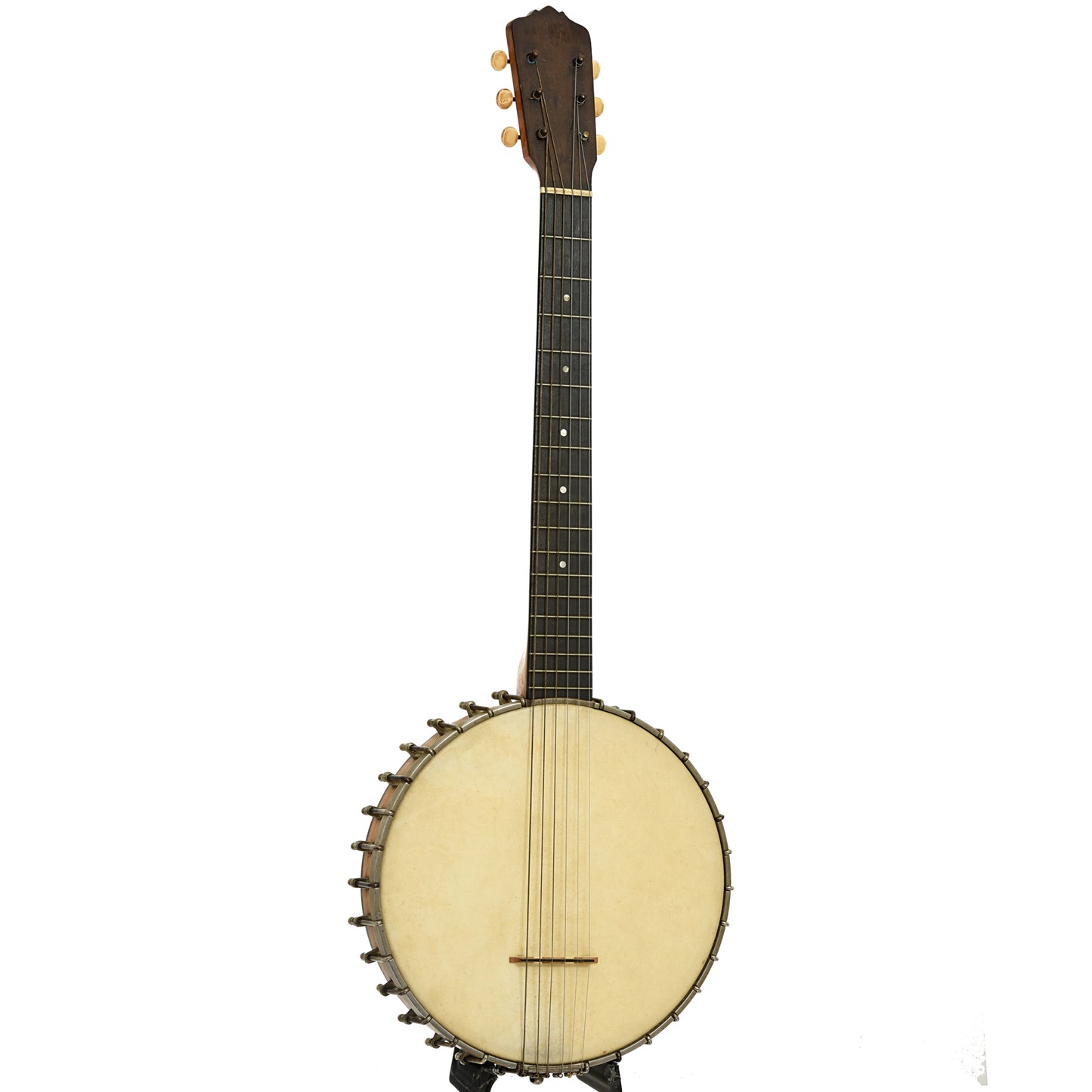 Full front and side of Fairbanks Vega Little Wonder Guitar Banjo 