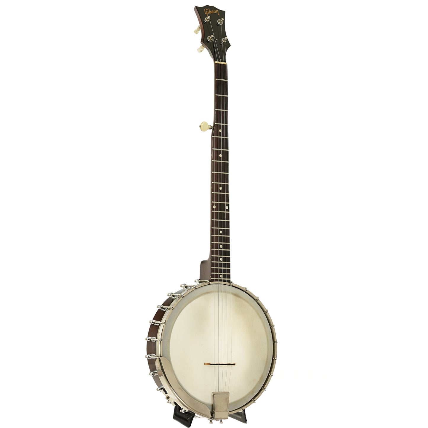 Full front and side of Gibson RB-170 Open Back Banjo