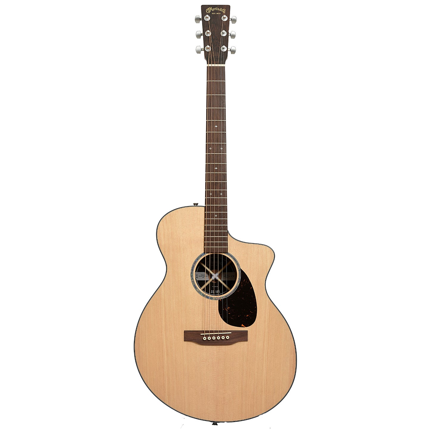 Full front of Martin SC-10E Modern Acoustic Guitar