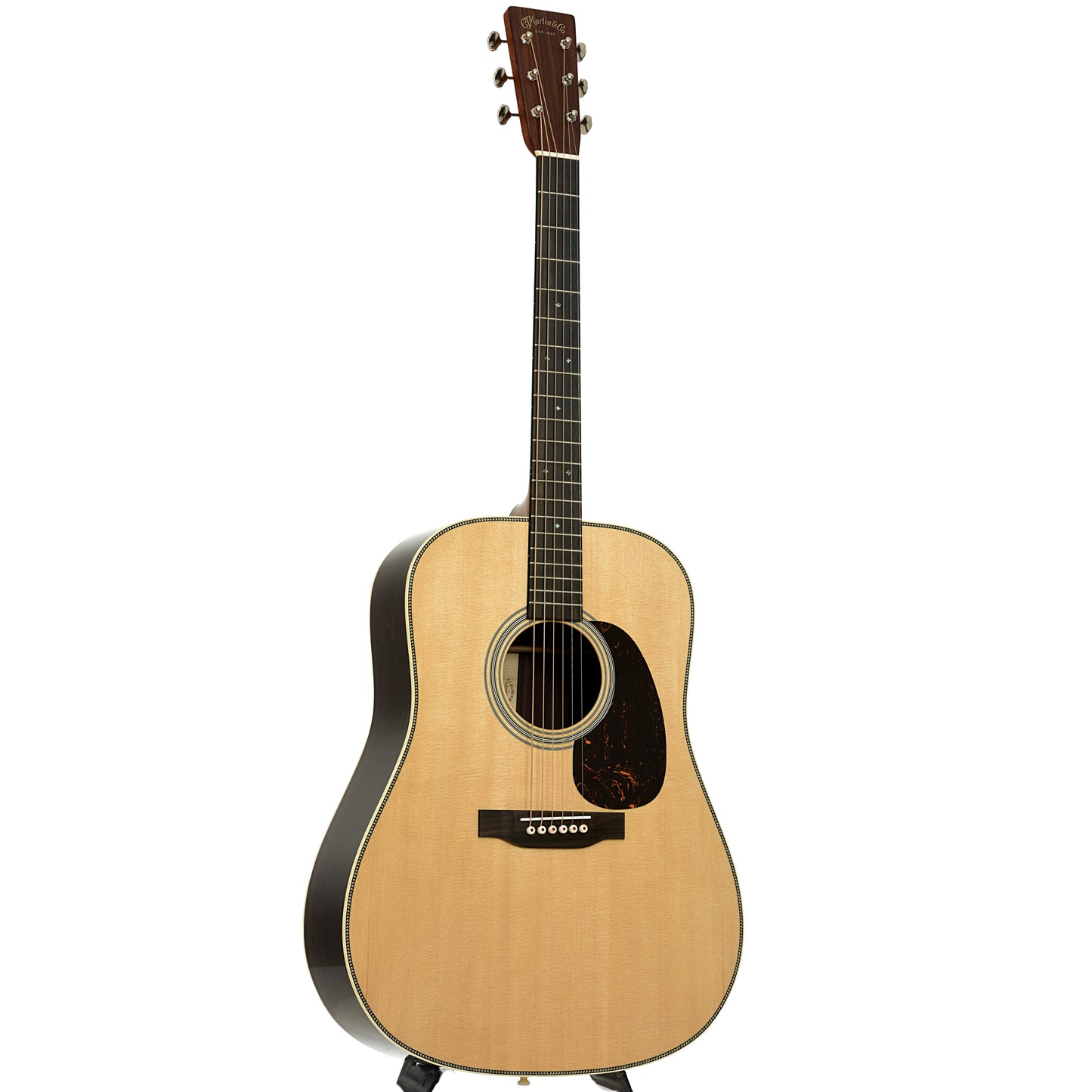 Full front and side of Martin Super HD-28 Guitar