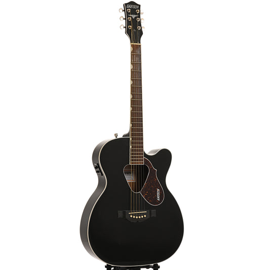 Full front and side of Gretsch G-5013CE Rancher Jr. Acoustic Electric