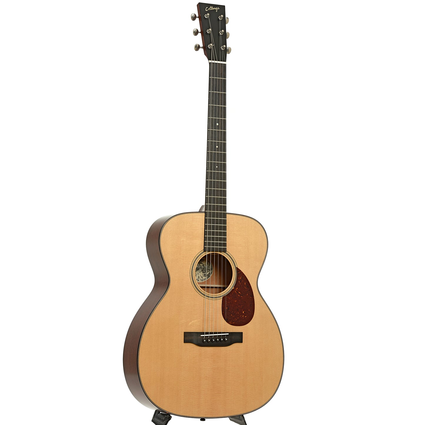 Full front and side of Collings OM1 JL Acoustic Guitar