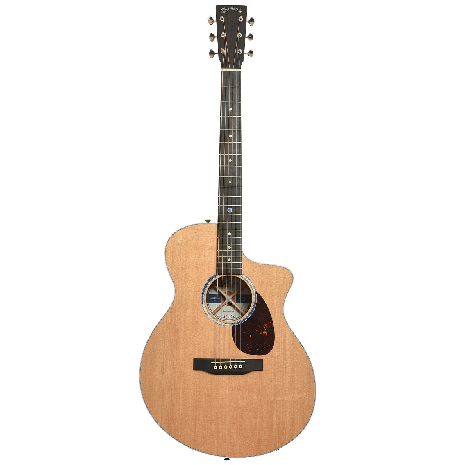 Full back and side of Martin SC-13E Acoustic-Electric Guitar