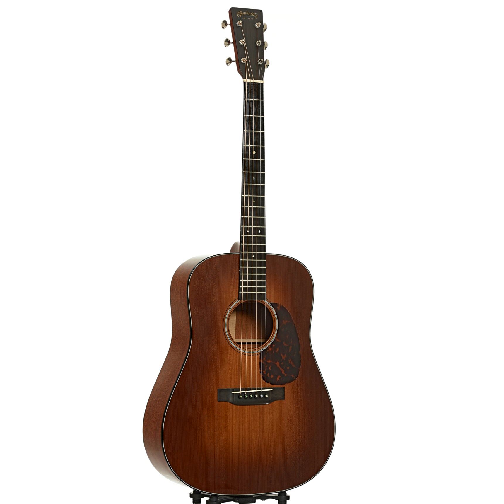 Full front and side of Martin D-18GE Custom Acoustic Guitar