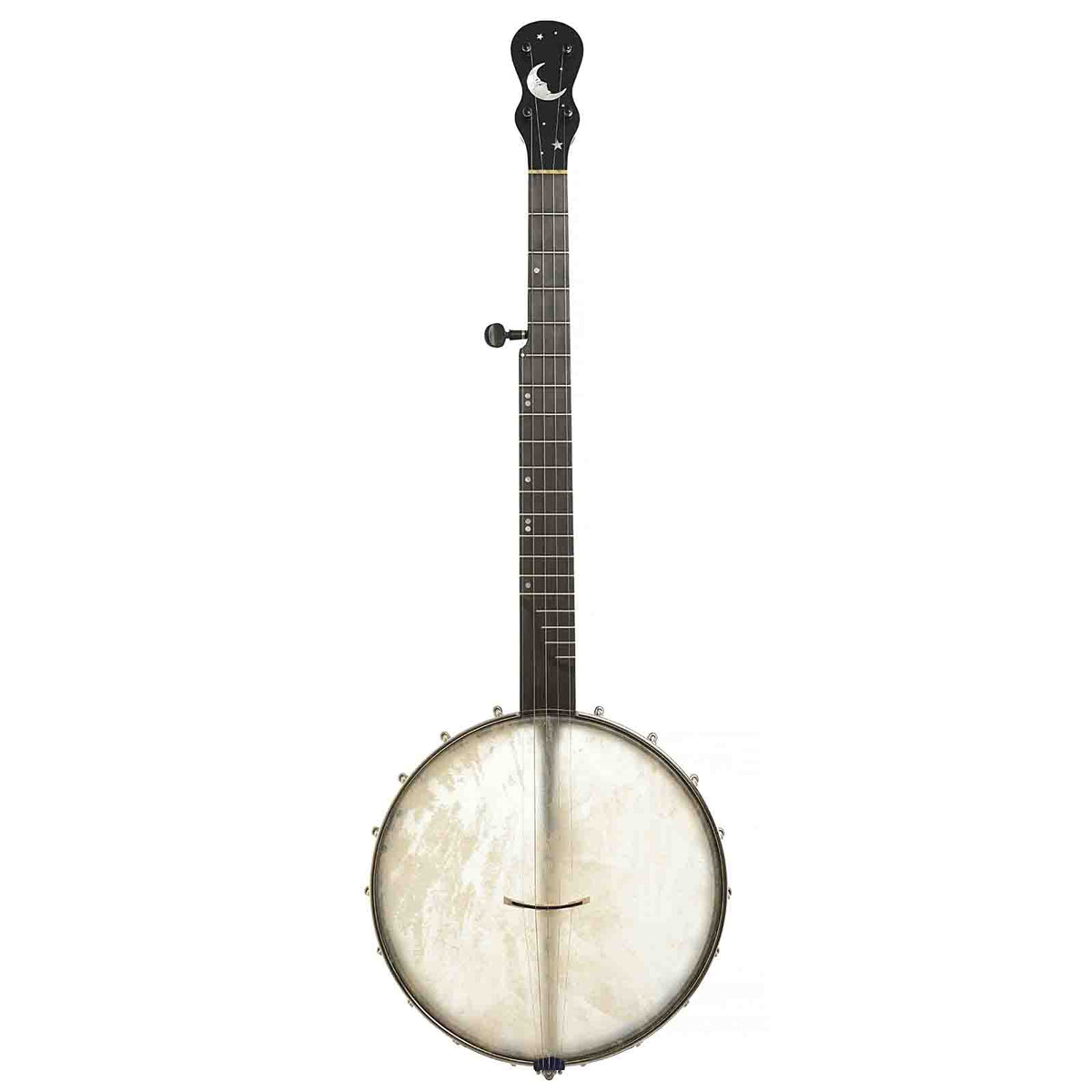 Full Front of Chuck Lee Ovilla 12in Openback Banjo & Case, 878