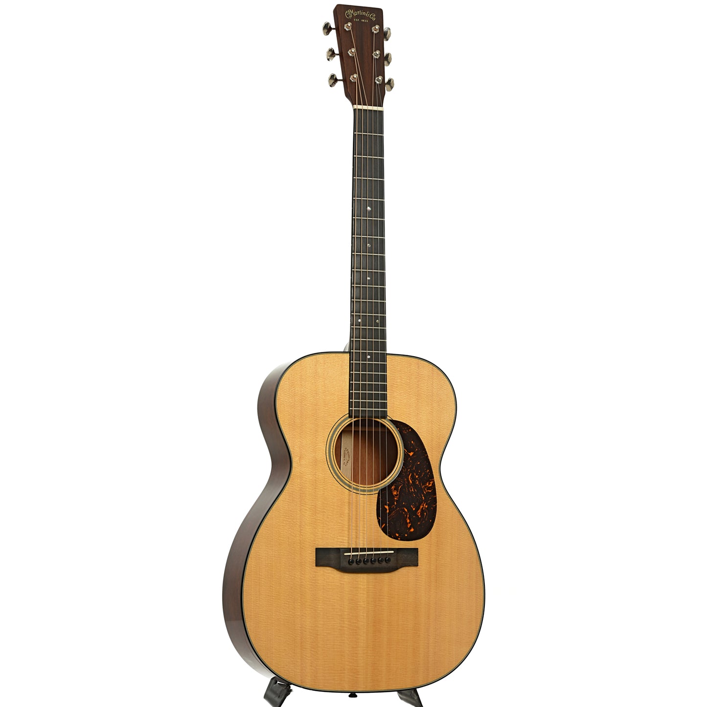 Full front and side of Martin 00-18 Acoustic Guitar