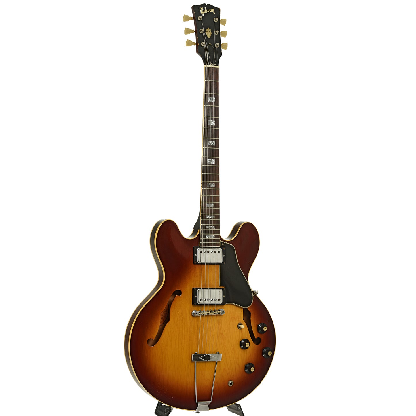 Full front and side of Gibson ES-335 Hollowbody Electric Guitar 