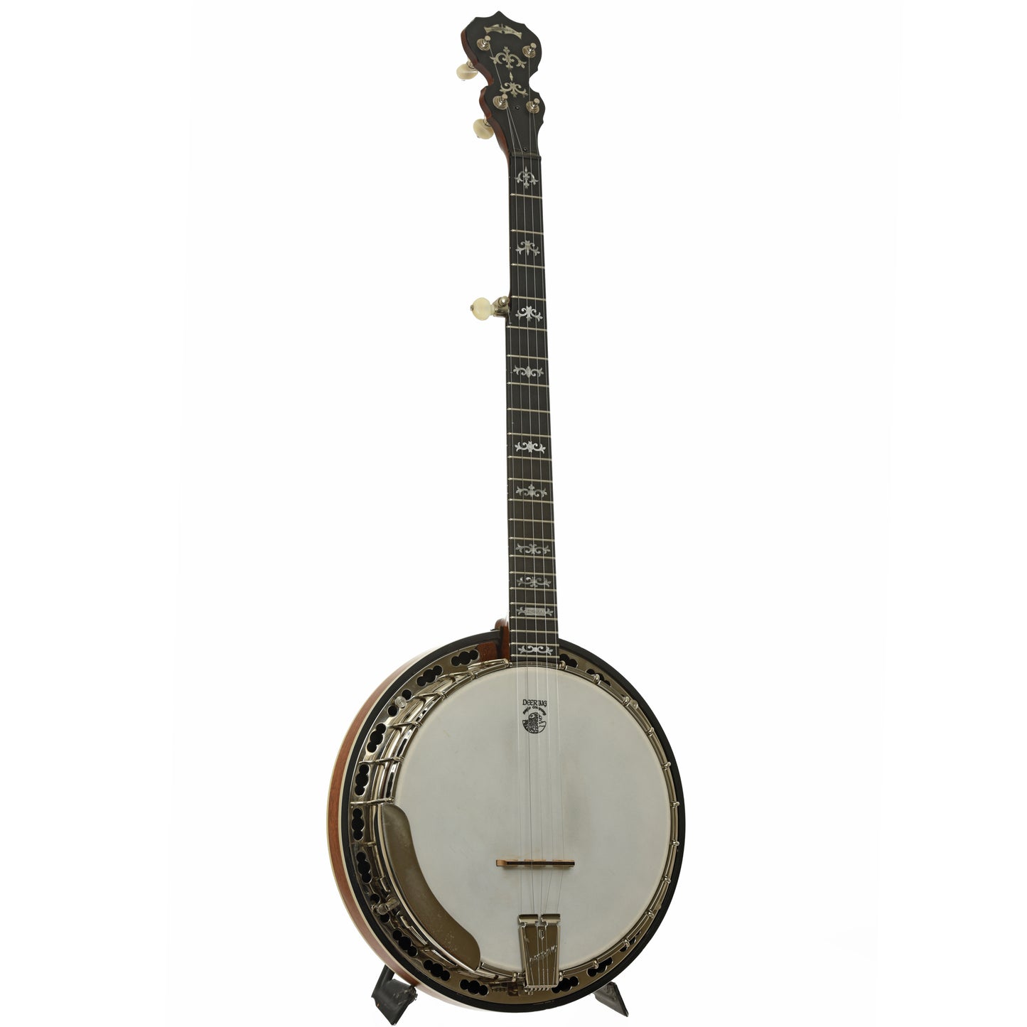 Front and side of Deering Sierra Resonator Banjo 