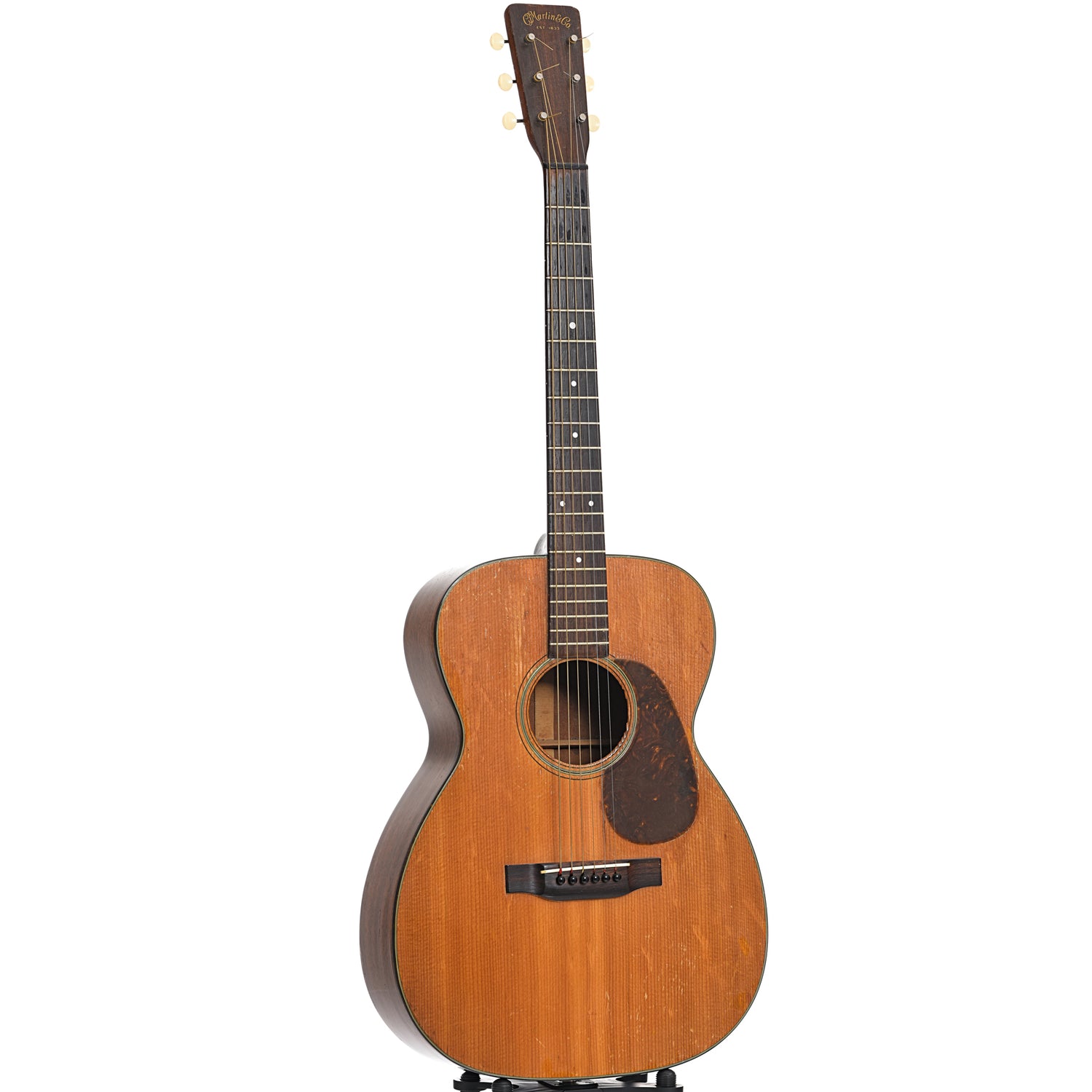 Full front and side of Martin 00-18 Acoustic 