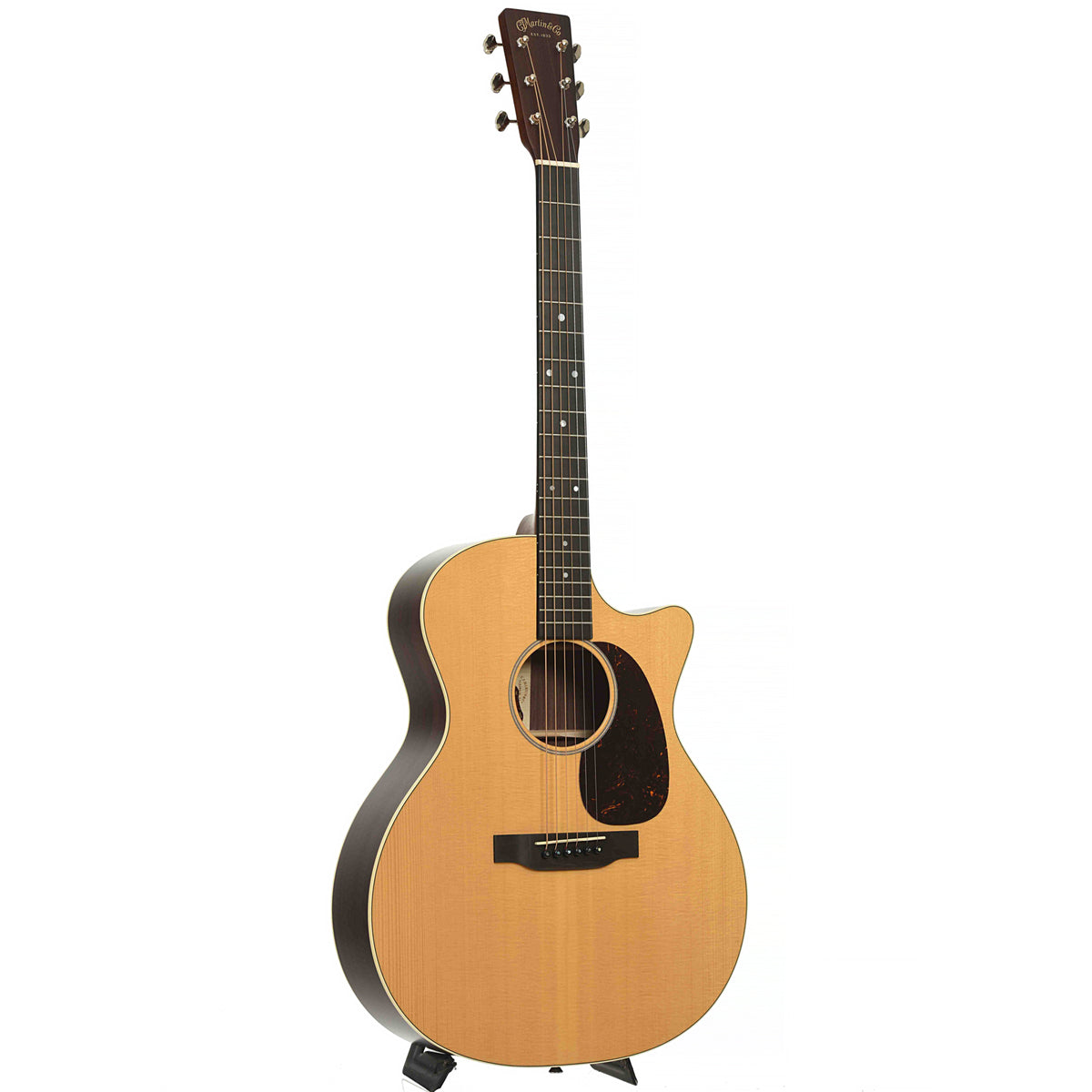 Full Front & Side of Martin GPC-16E Acoustic Guitar & Gigbag