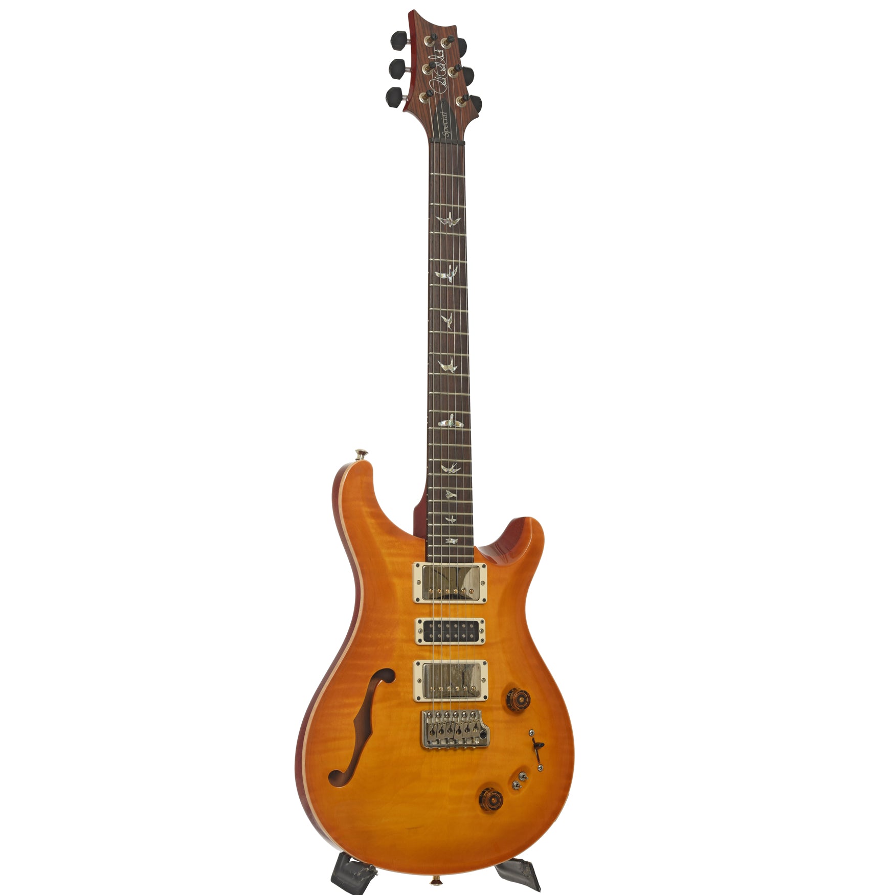 Full front and side of PRS Semi-Hollow McCarty Special Electric Guitar