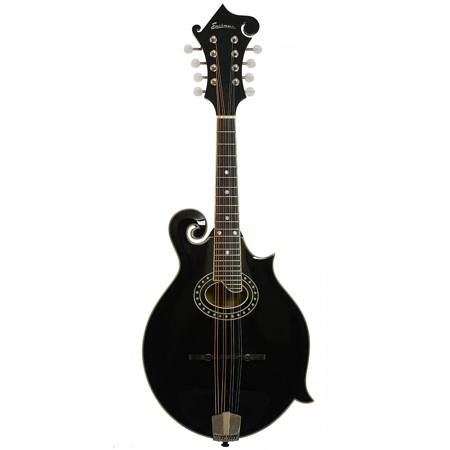 Full front of Eastman MD514 BK LTD F-Style Mandolin 
