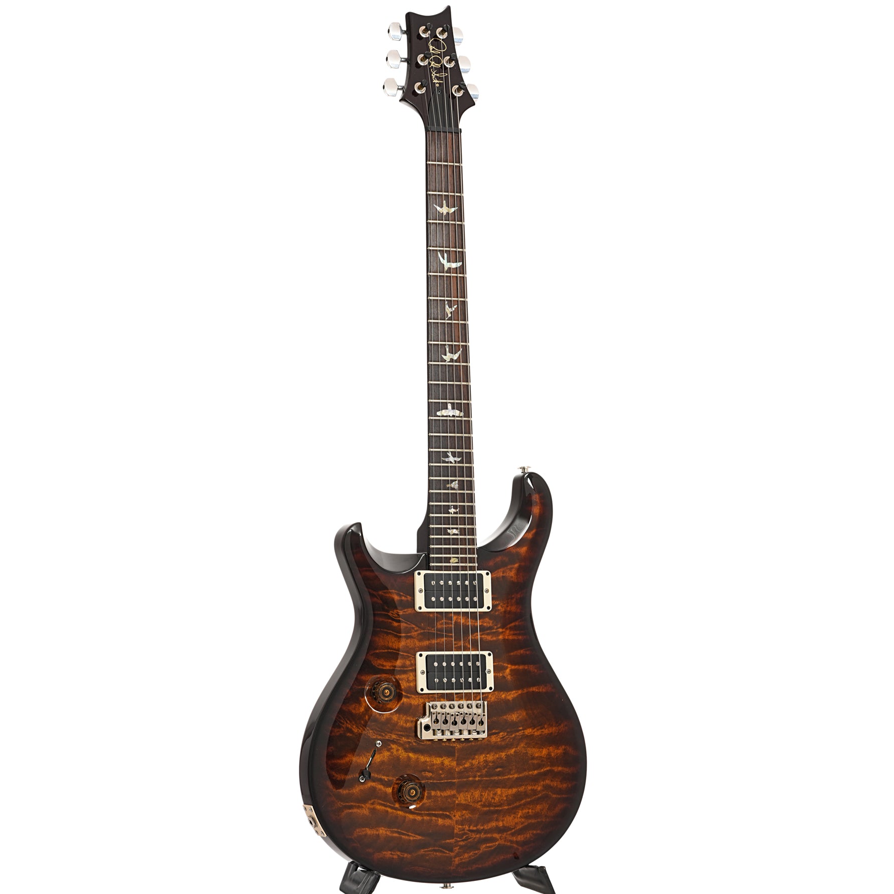 Full front and side of PRS Custom 24 LH Electric