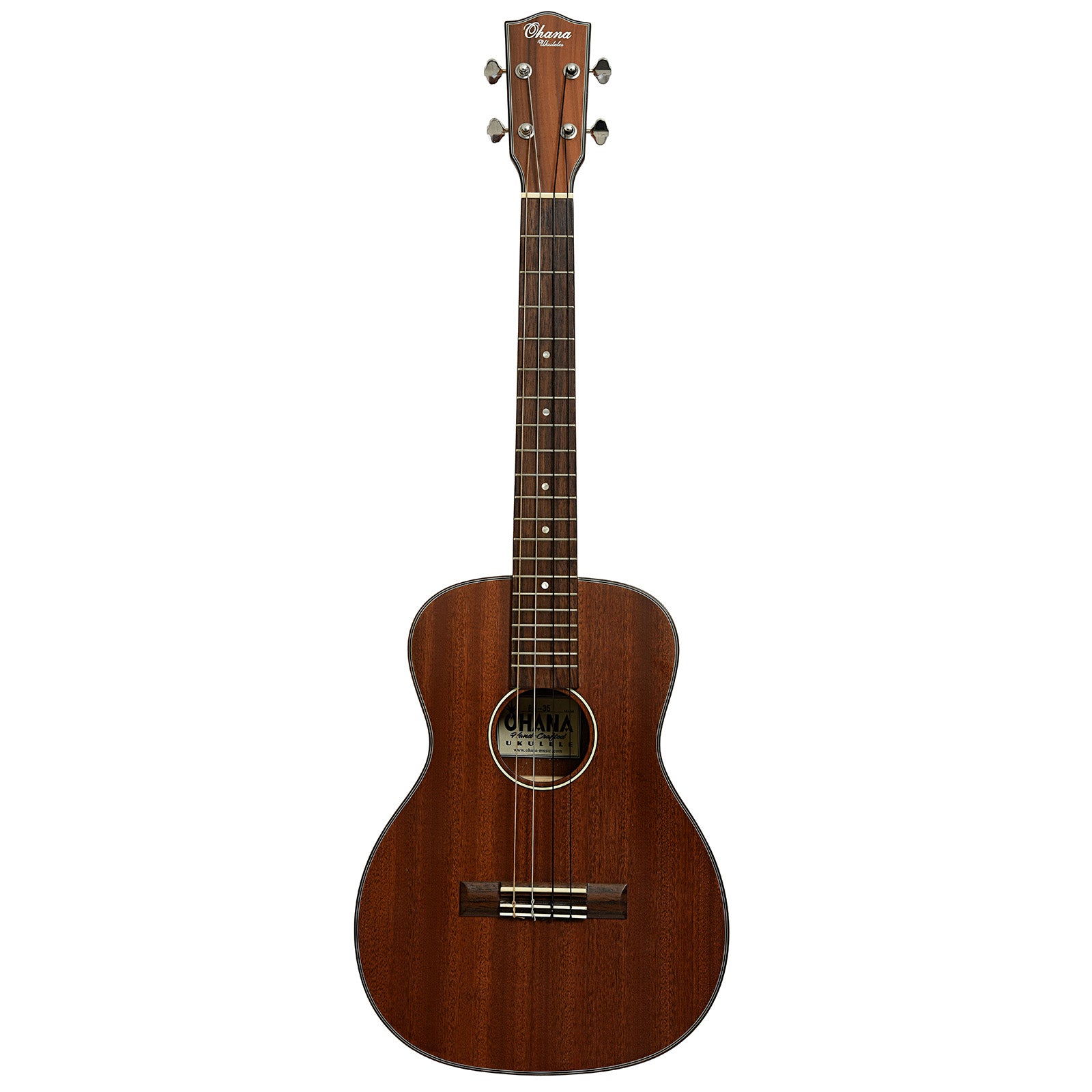 Full front of Ohana BK-35G Baritone Ukulele  