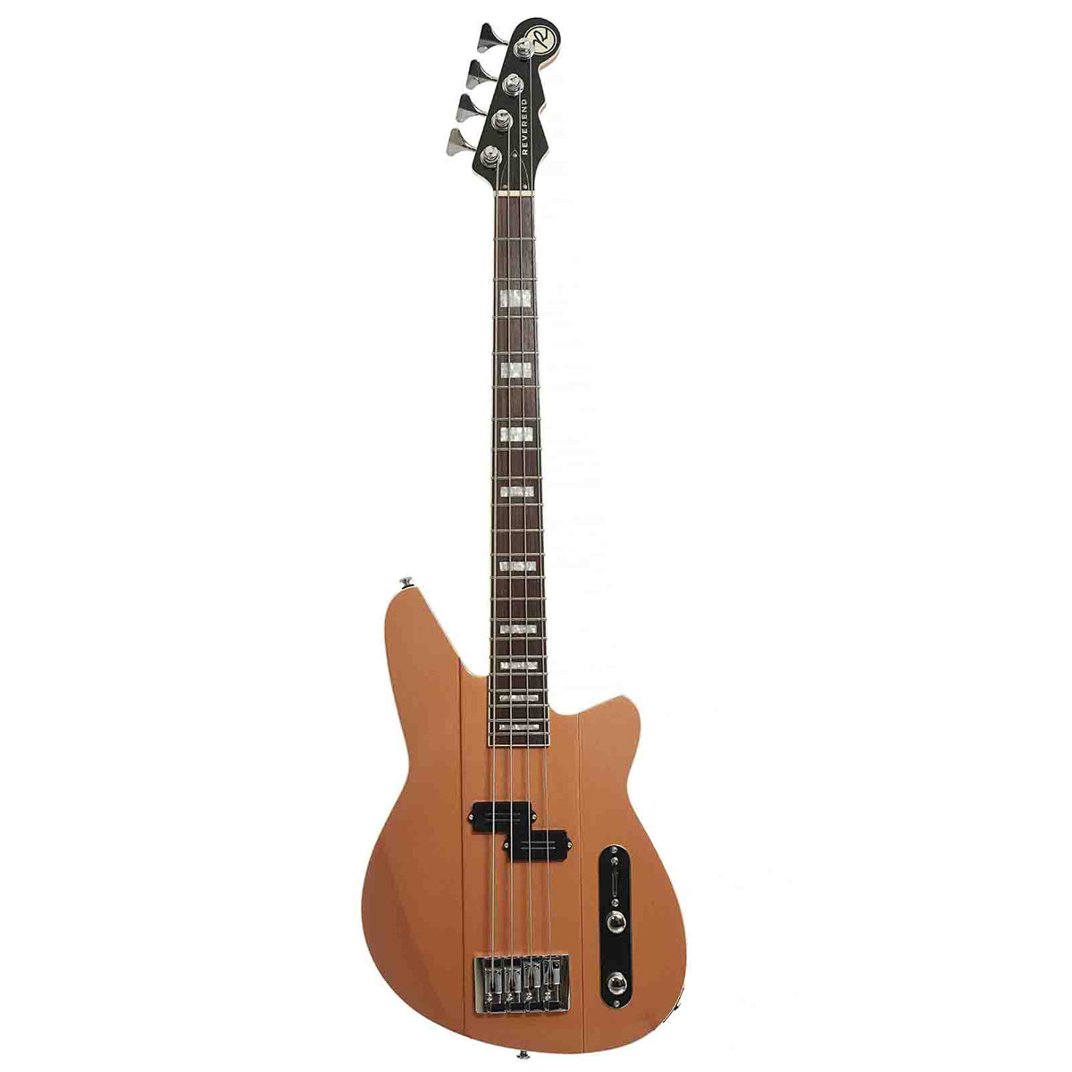Reverend Sentinel Short Scale Electric Bass Guitar, Metallic Copper