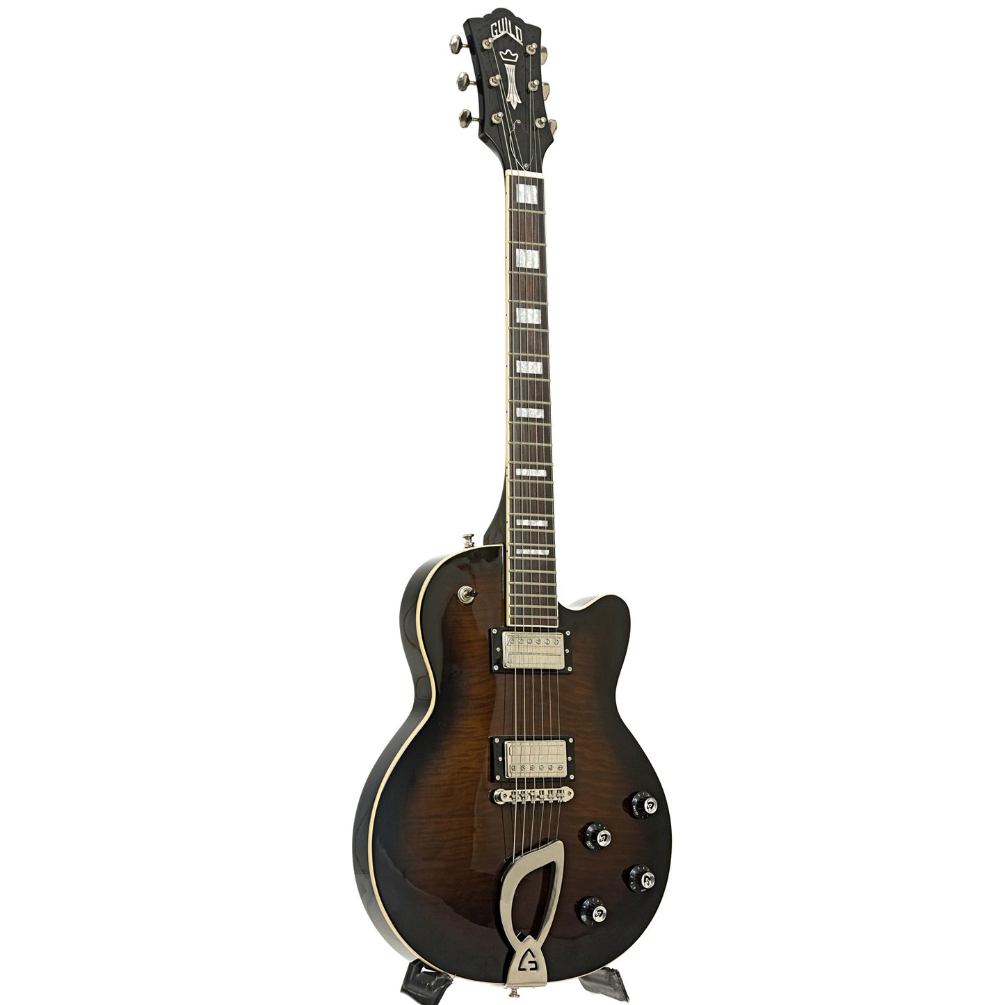 Full front and side of Guild Aristocrat Electric Guitar