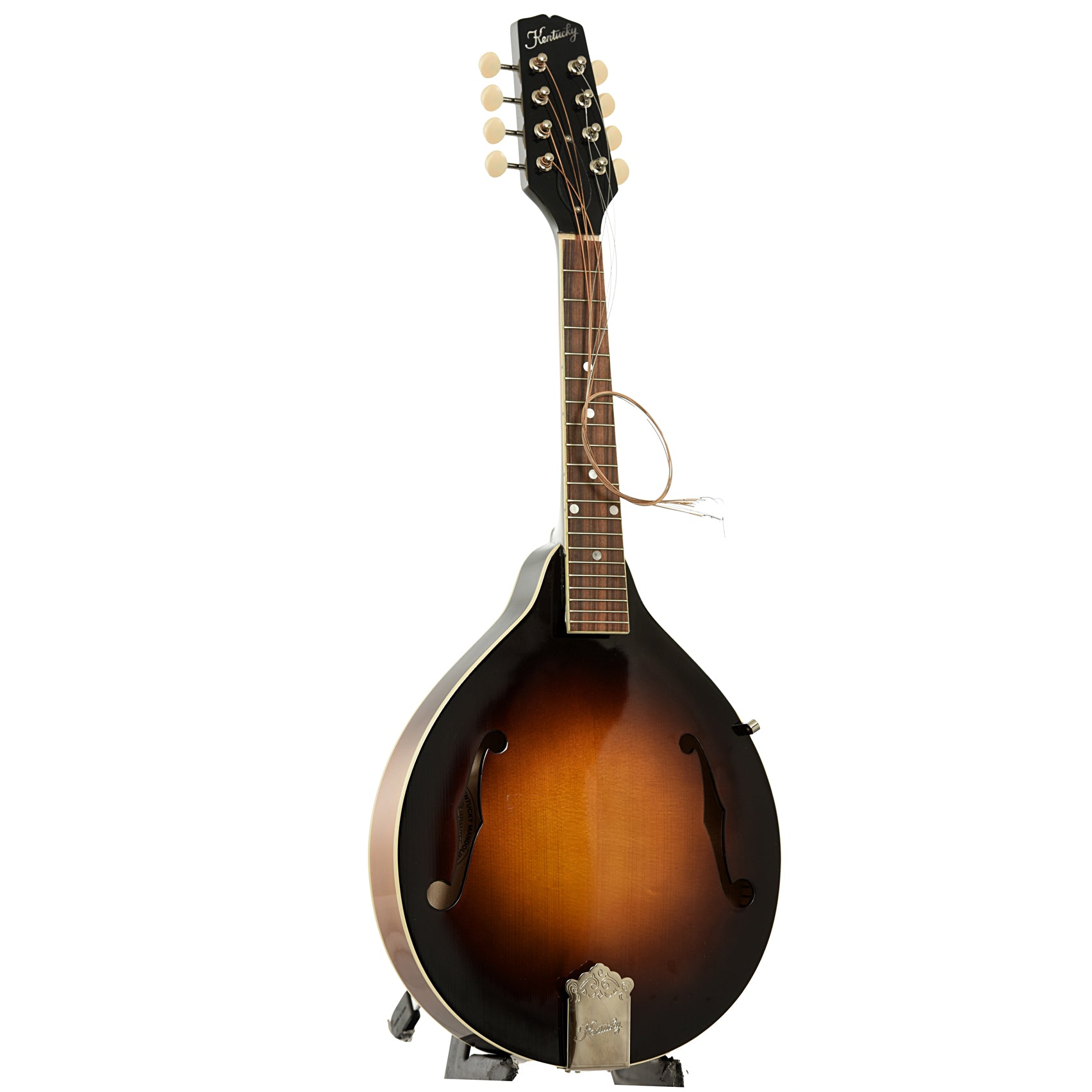Full front and side of Kentucky KM-150 A-Model Mandolin 