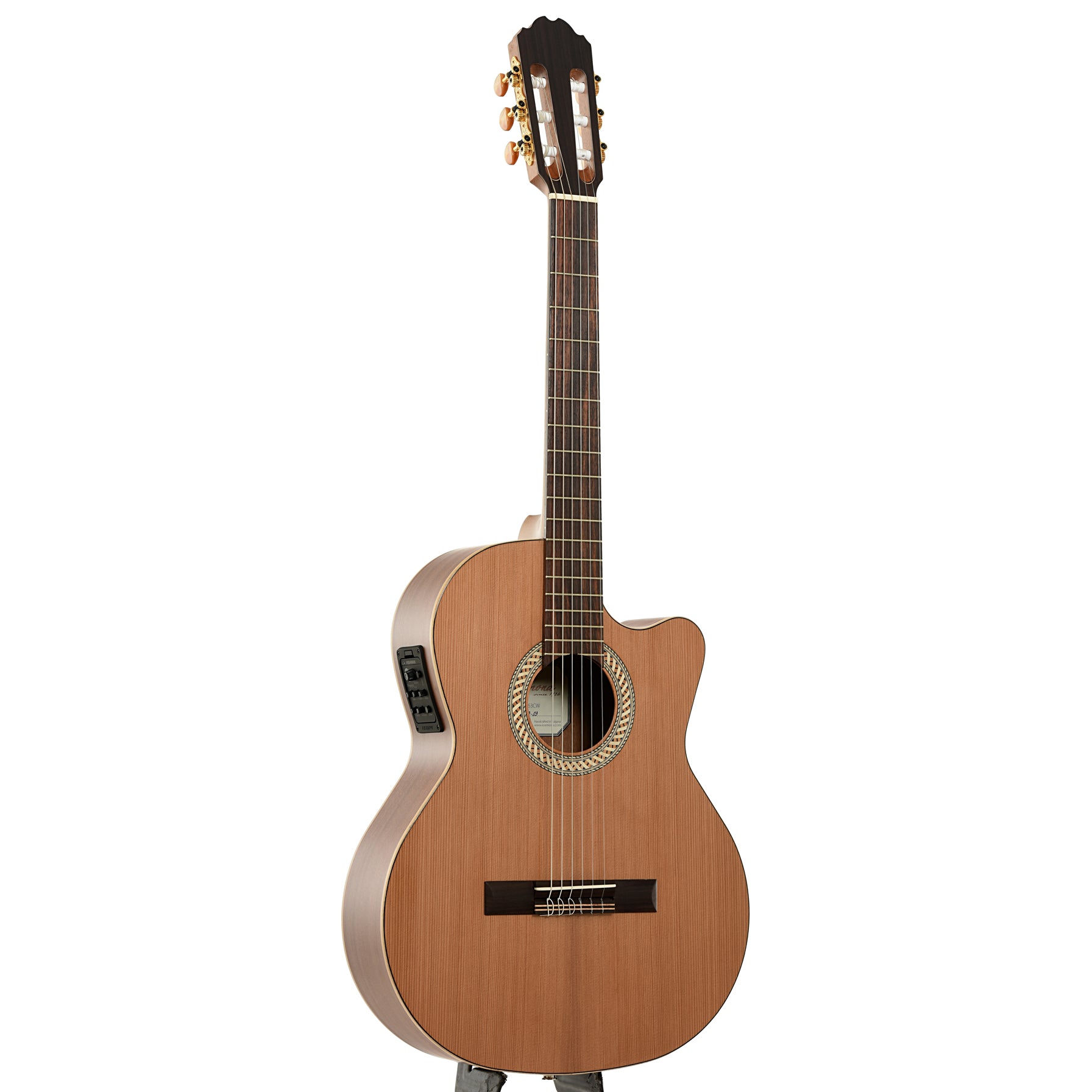 Full front and side of Kremona Performer Series Sofia S63CW Classical Guitar 