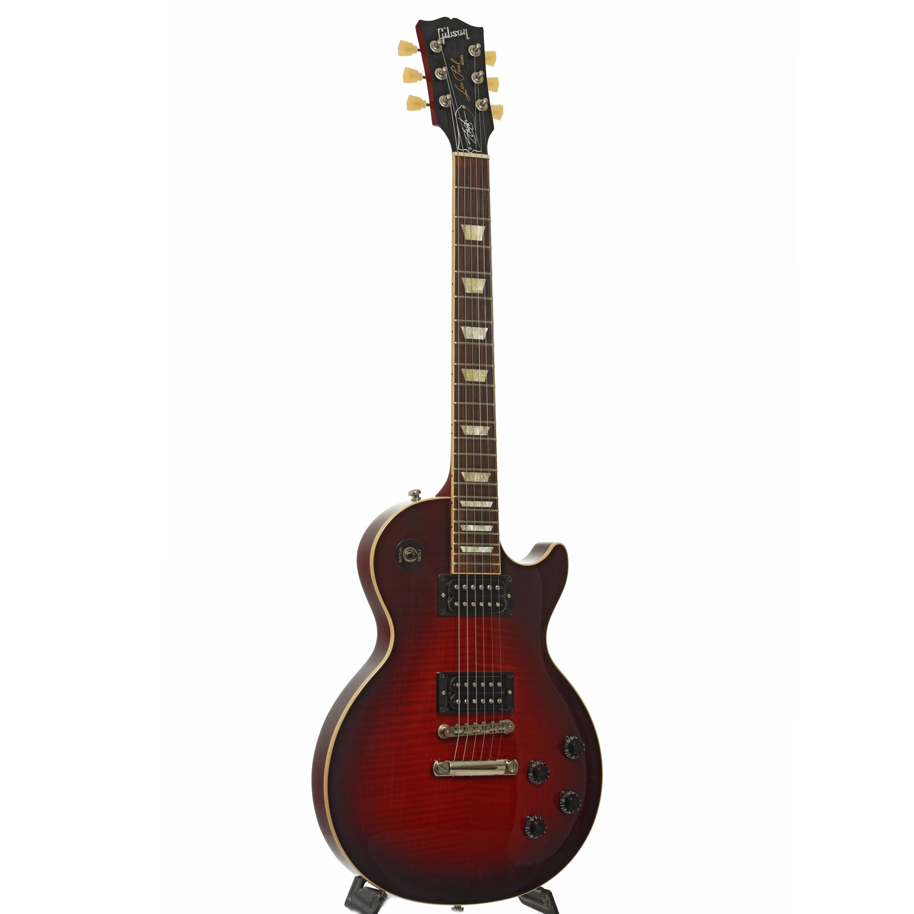 Full front and side of Gibson Slash Les Paul Standard Electric Guitar  