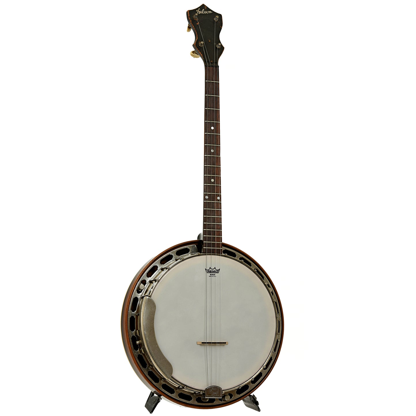 Full front and side of Gibson TB-00 Tenor Banjo