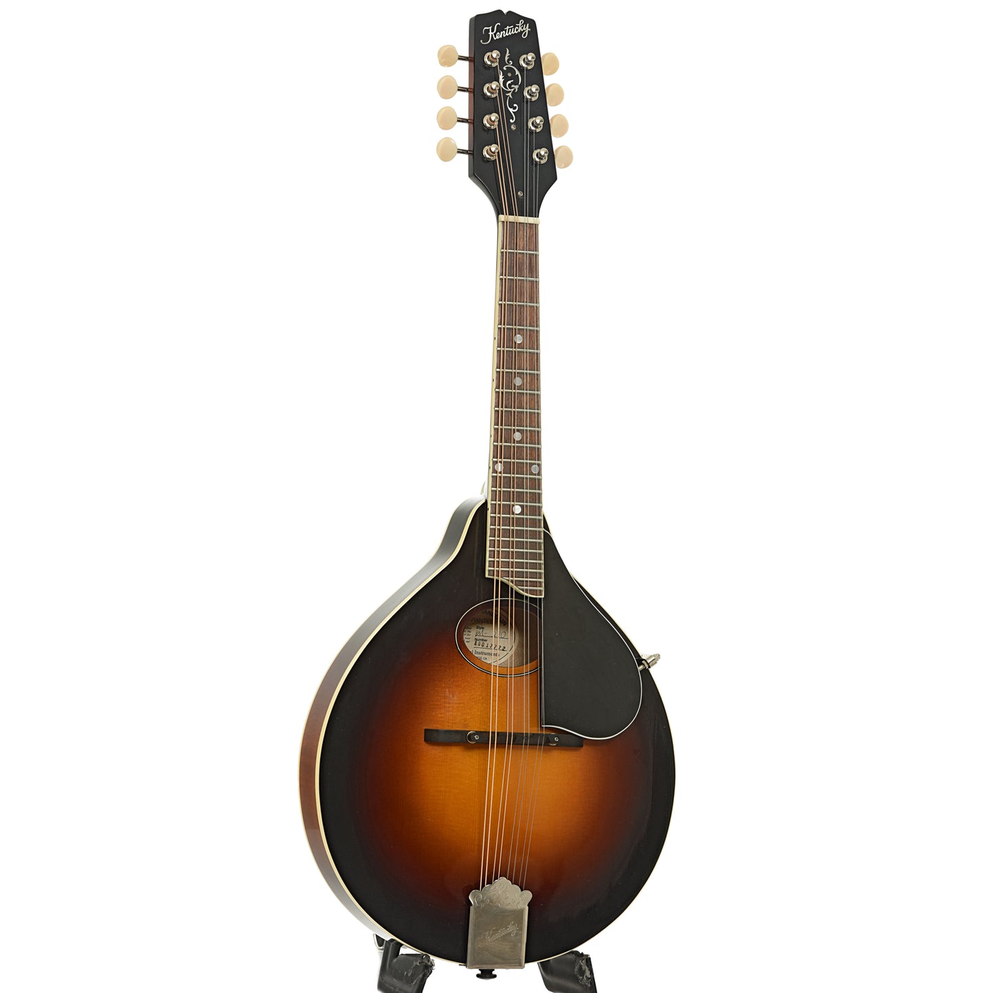 Full front and side of Kentucky KM-270 A-Style Oval-Hole Mandolin