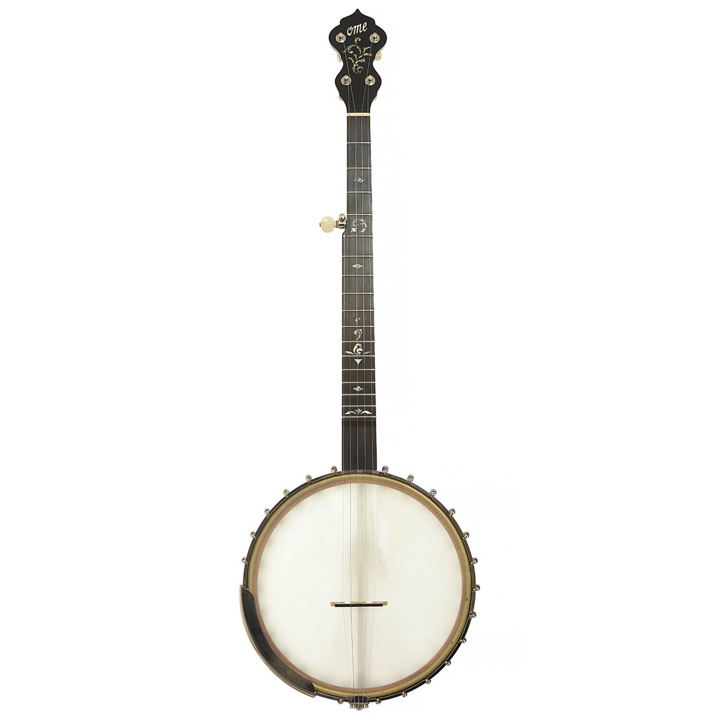 Full front of Ome Juniper Deluxe 12" Open Back Banjo