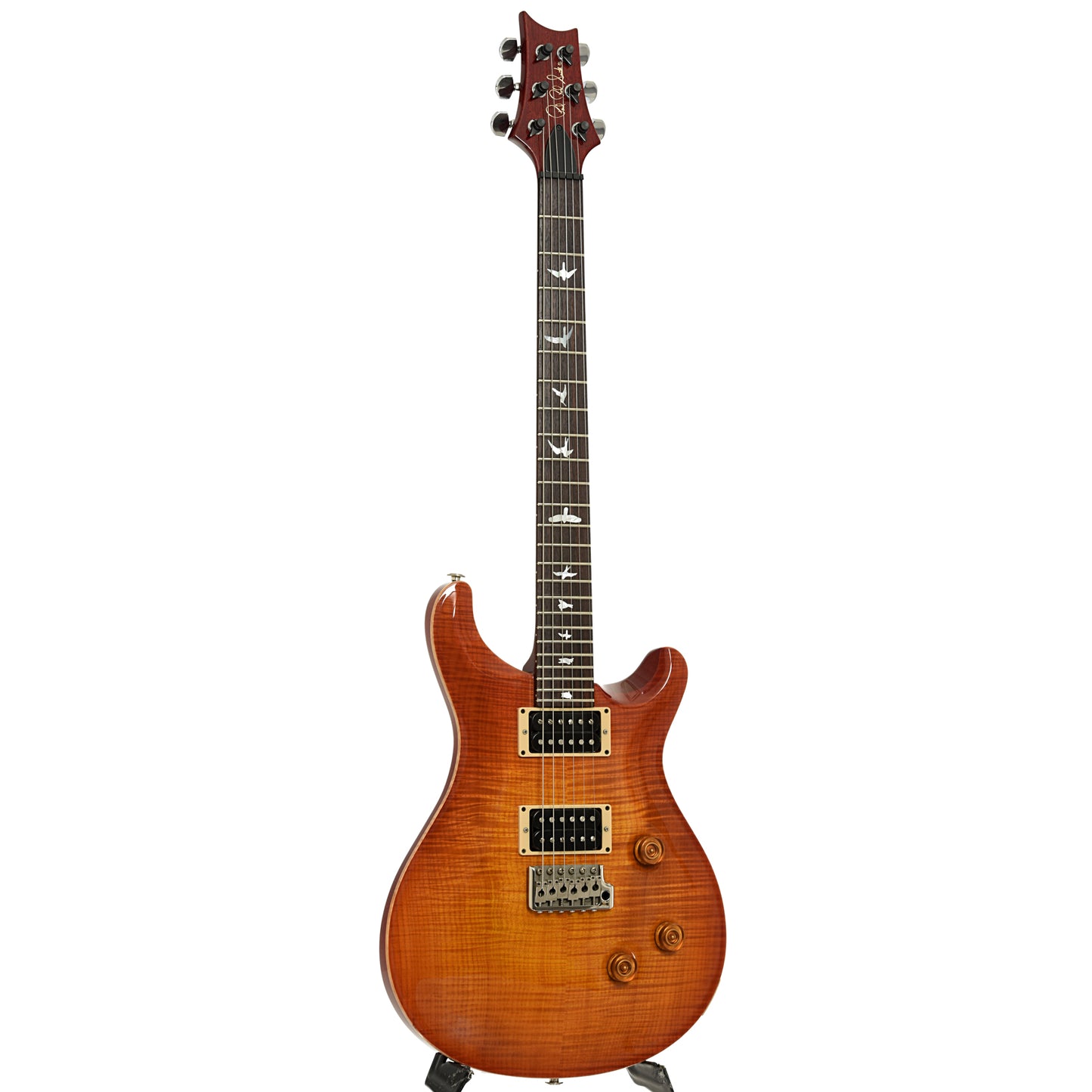 Full front and side of PRS Custom 24 10 Top Electric Guitar