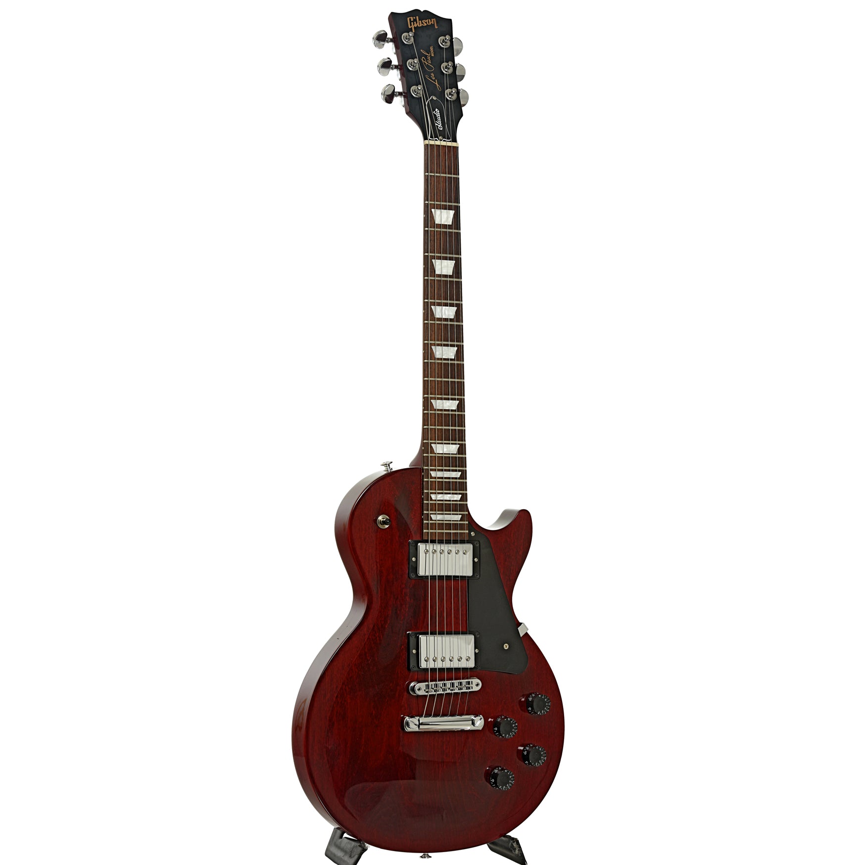 Full front and side of Gibson Les Paul Studio Electric Guitar