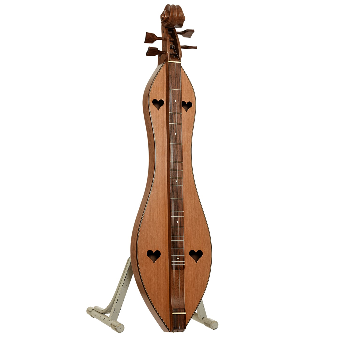 Full fornt and side of Dennis Dorogi Appalachian Dulcimer 