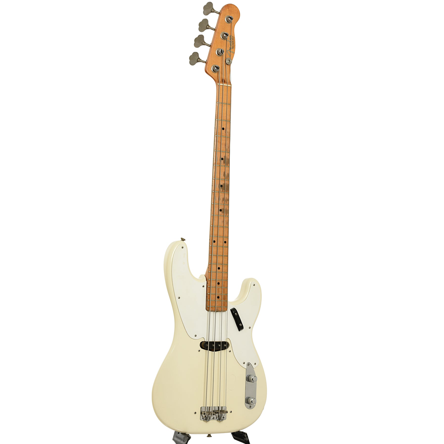 Full front and side of Fender Precision Bass 