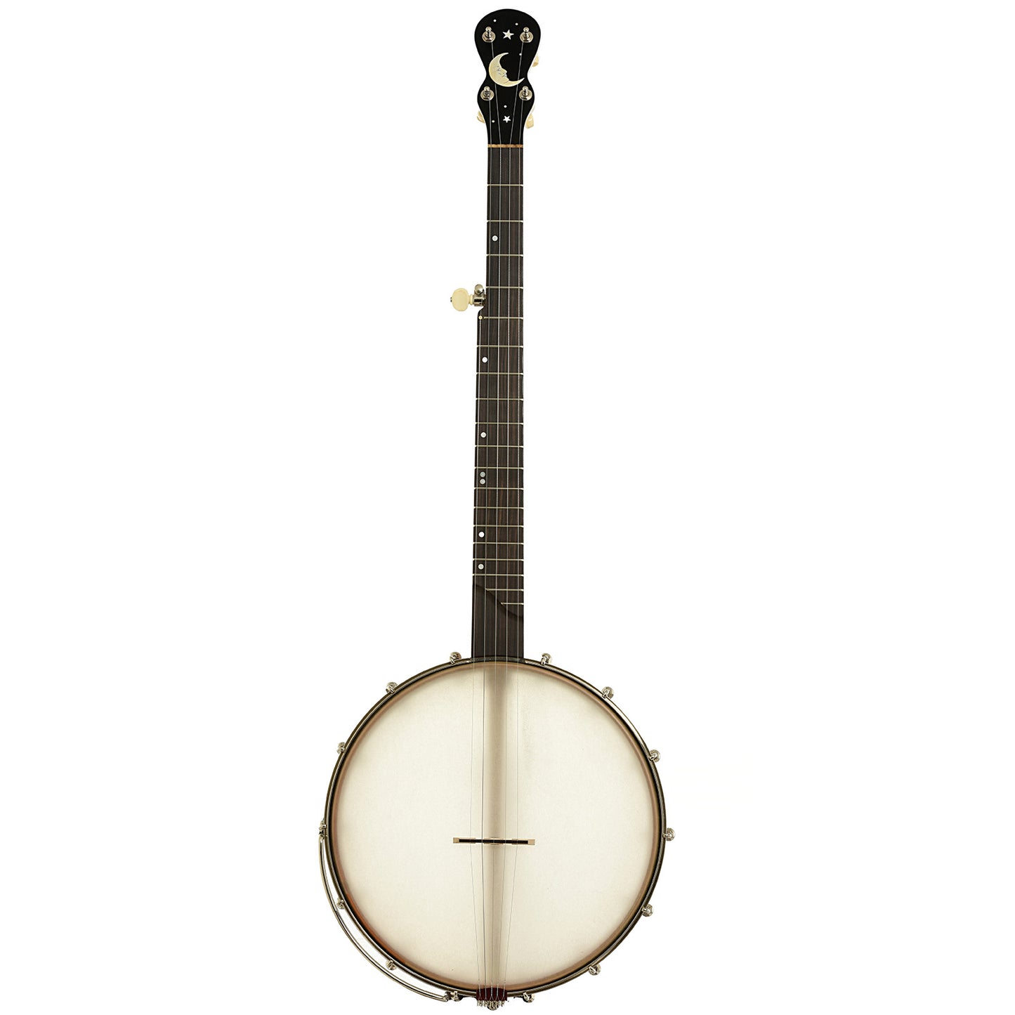 Full front ofChuck Lee Ovilla 12" Open Back Banjo 