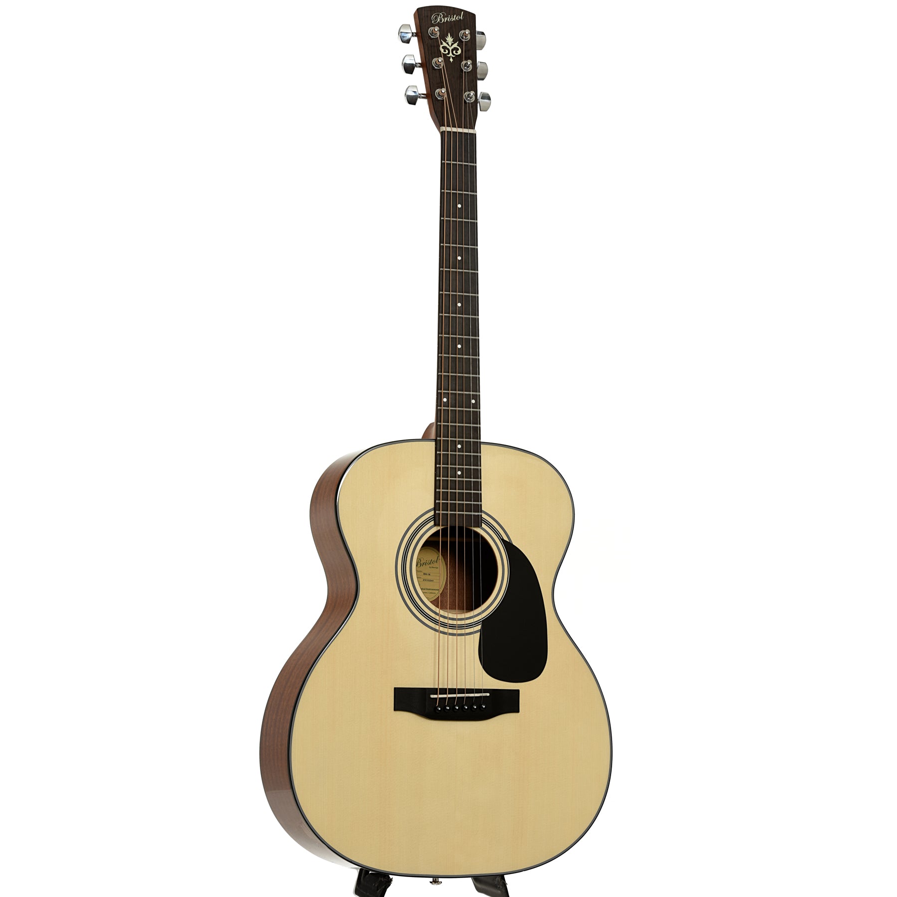 Full front and side of Bristol BM-16 000 Guitar