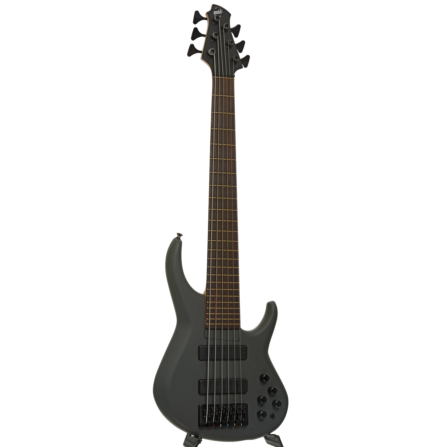 Full front and side of MTD 630-24 Short Scale 6-String Electric Bass