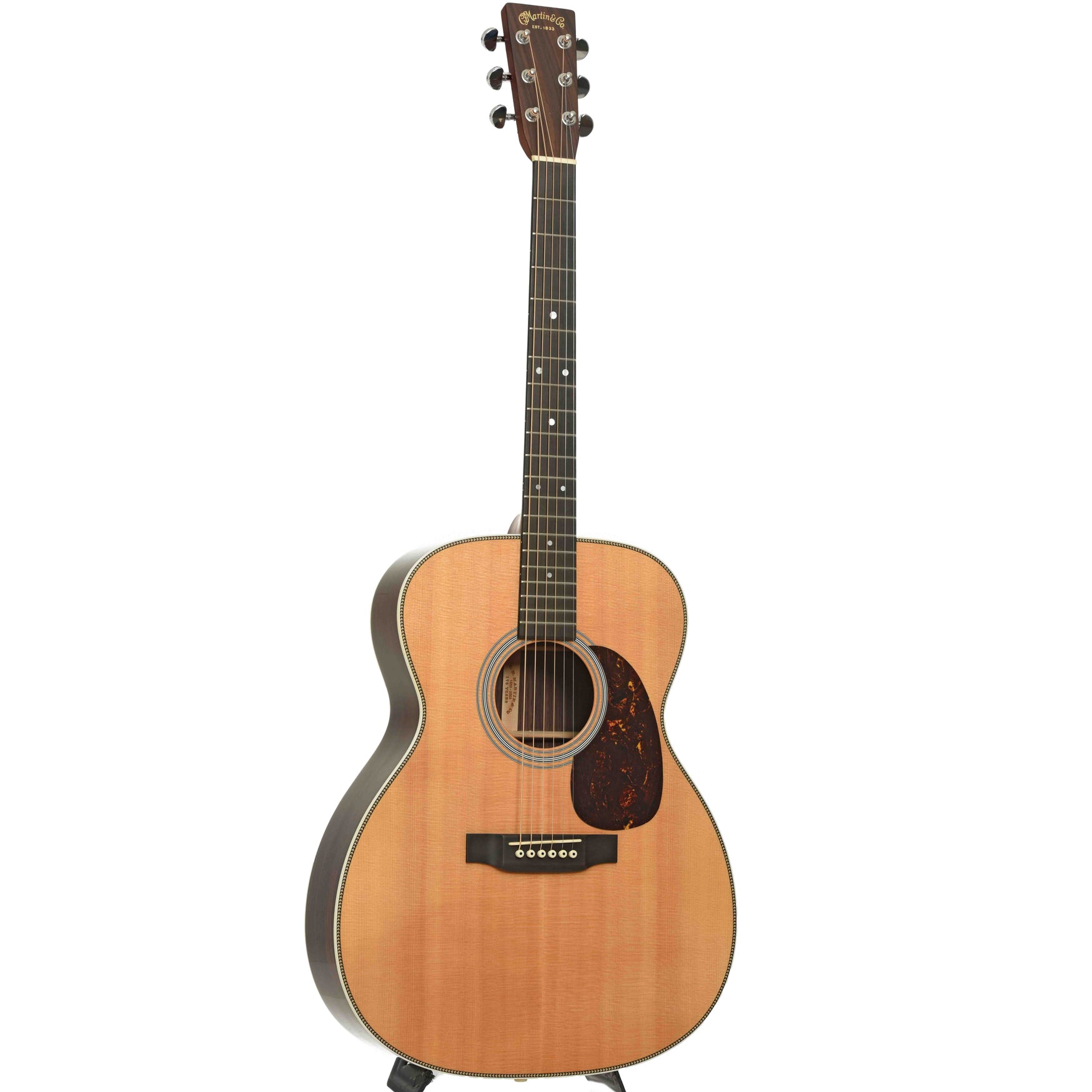 Full front and side of Martin 000-28H Custom Acoustic Guitar 