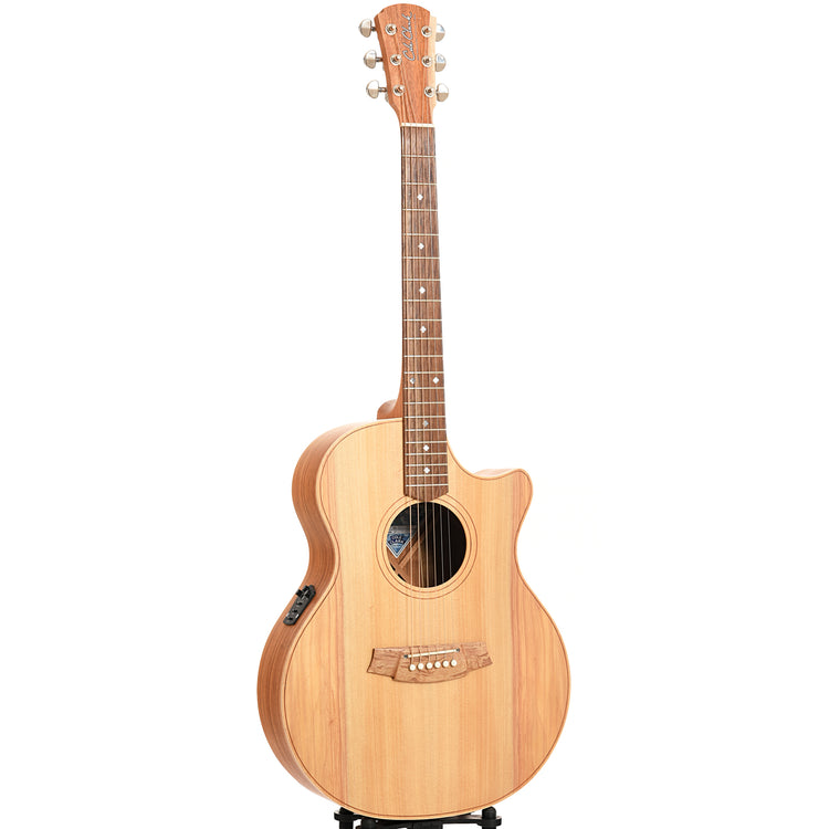 Full front and side of Cole Clark Angel AN2CE-BB Acoustic-Electric