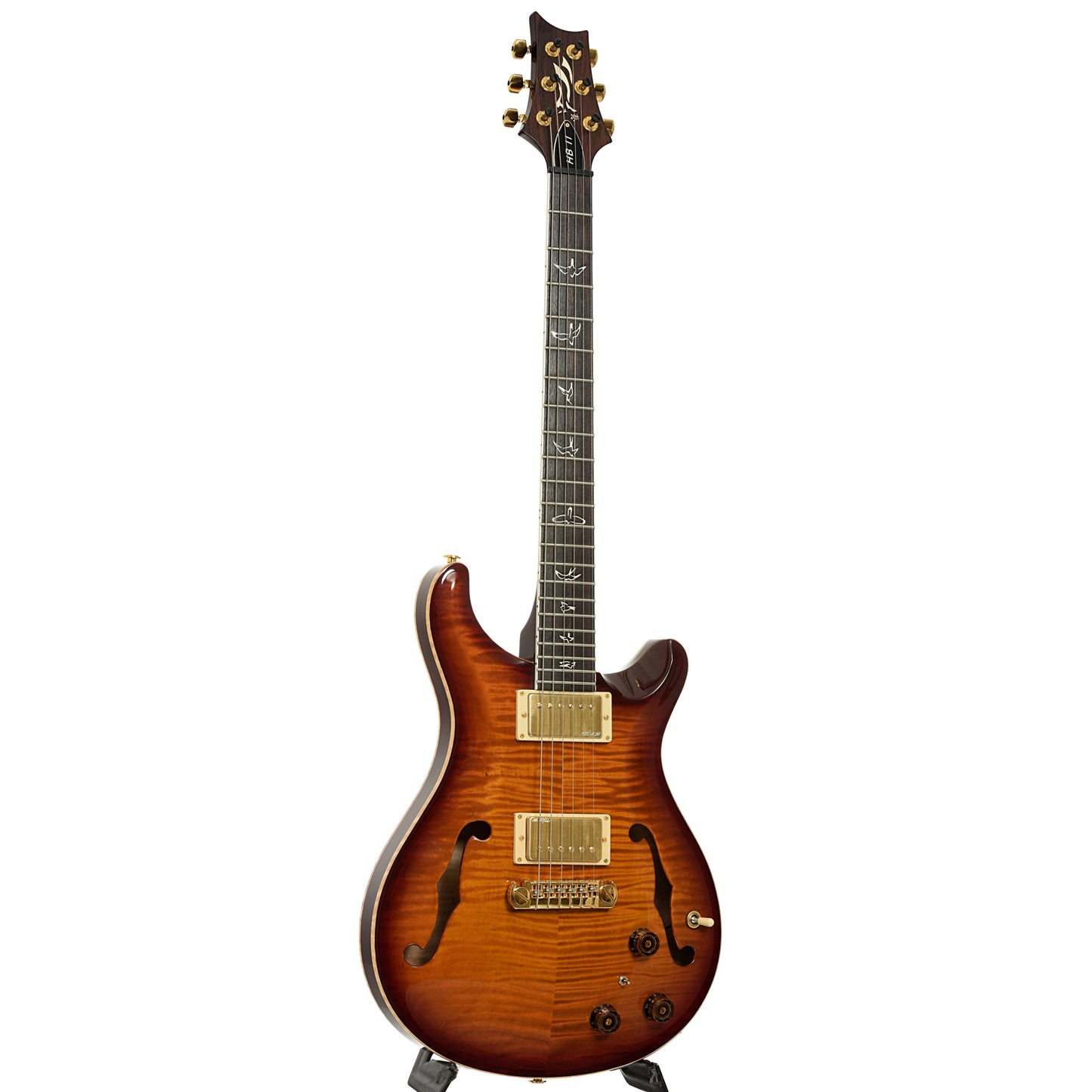 Full front and side of PRS Hollowbody II Electric Guitar