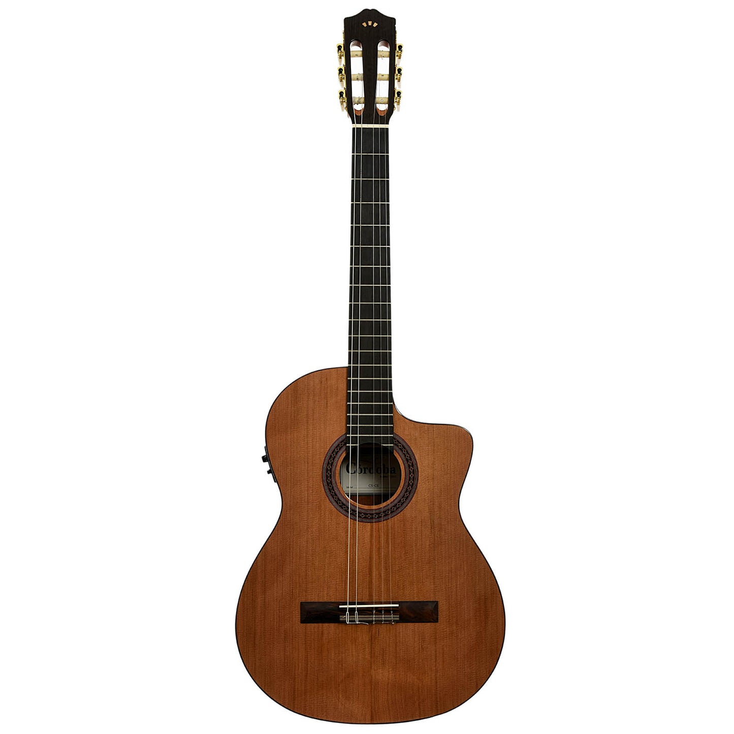 Full front of Cordoba C5-CE Classical Guitar
