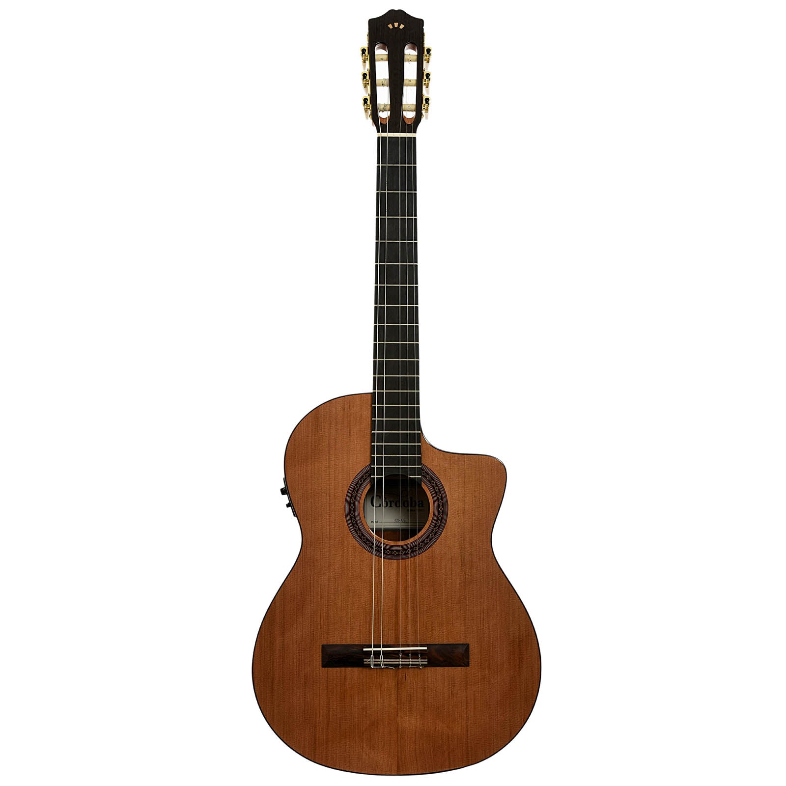 Full front of Cordoba C5-CE Classical Guitar